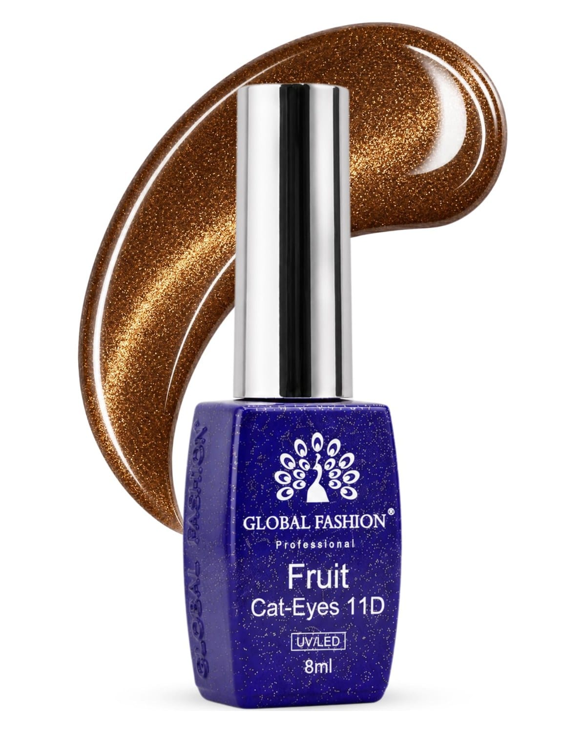Fruite Cat eyes 11D Magnetic Gel Polish, Blueberry Purple, 8ml (Coco)