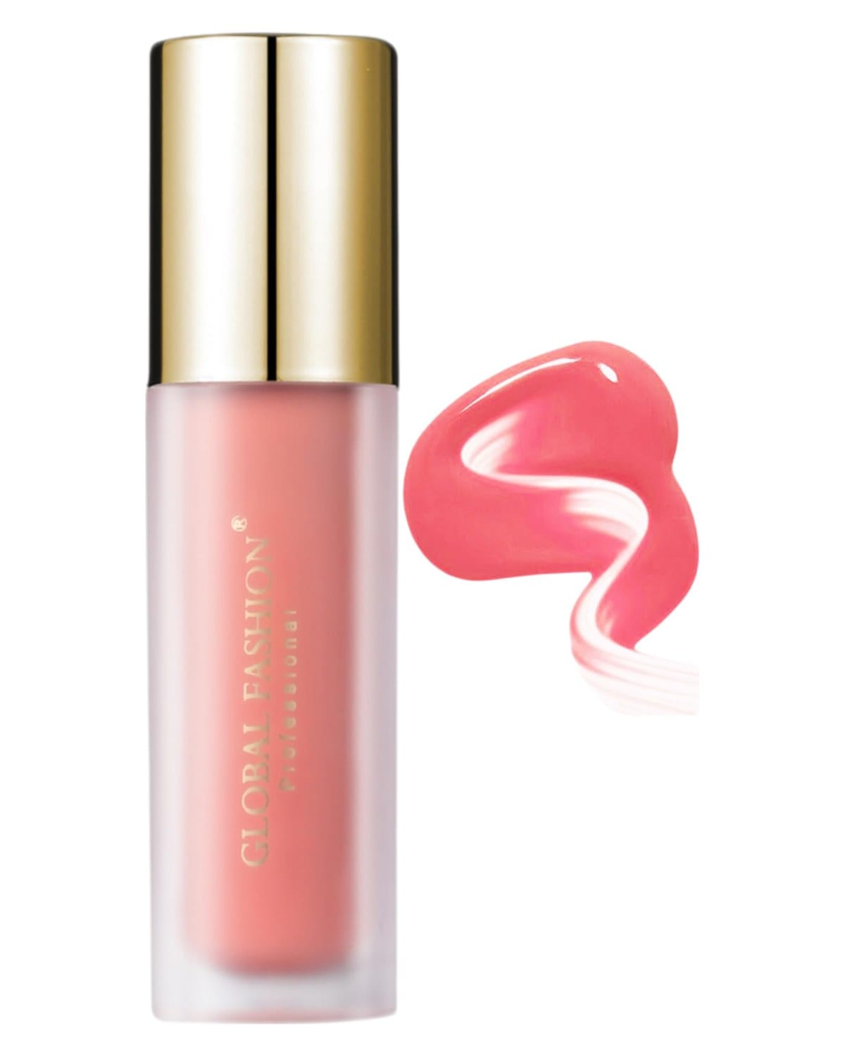Global Fashion Silky Liquid Powder Blusher – 5 Shades, Long-Lasting Natural Glow Cheek Tint with Flat-Paddle Applicator, Air-Weight Texture, Cream to Powder Finish (102 - Scarlet B)