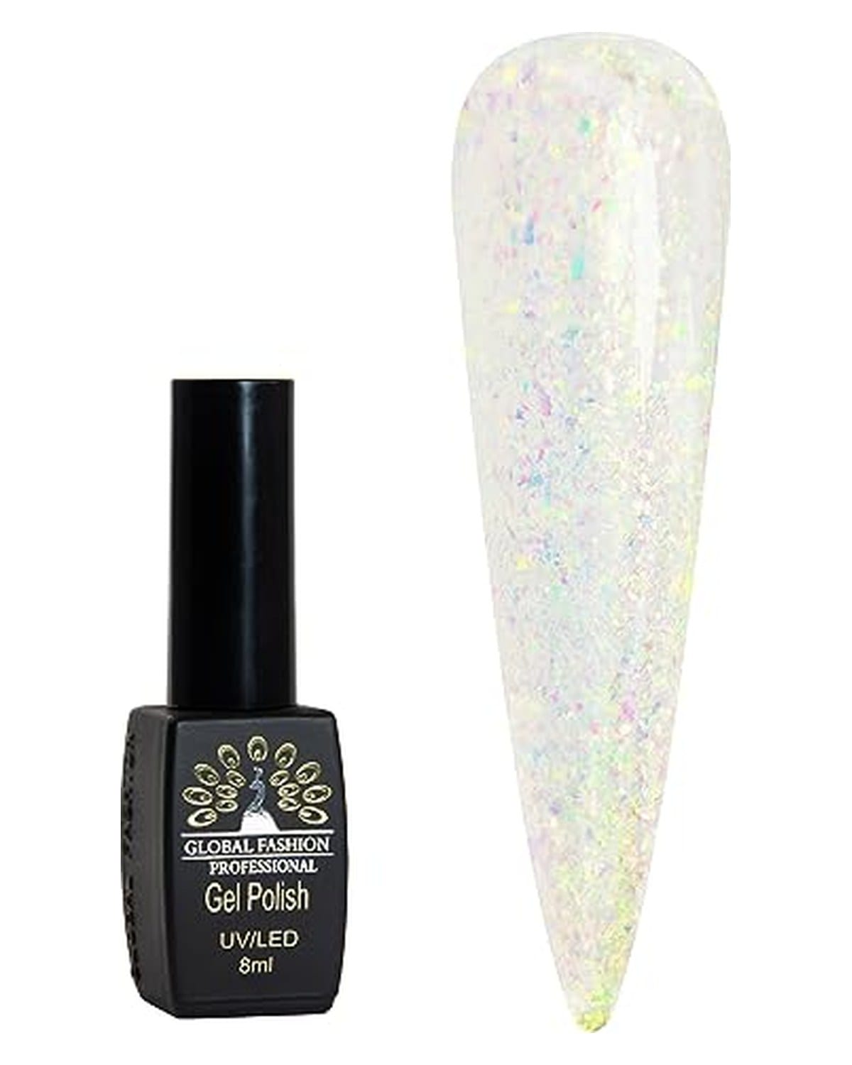 Black Elite Gel Polish 8ml, Long-Lasting Gel Colors, (210)