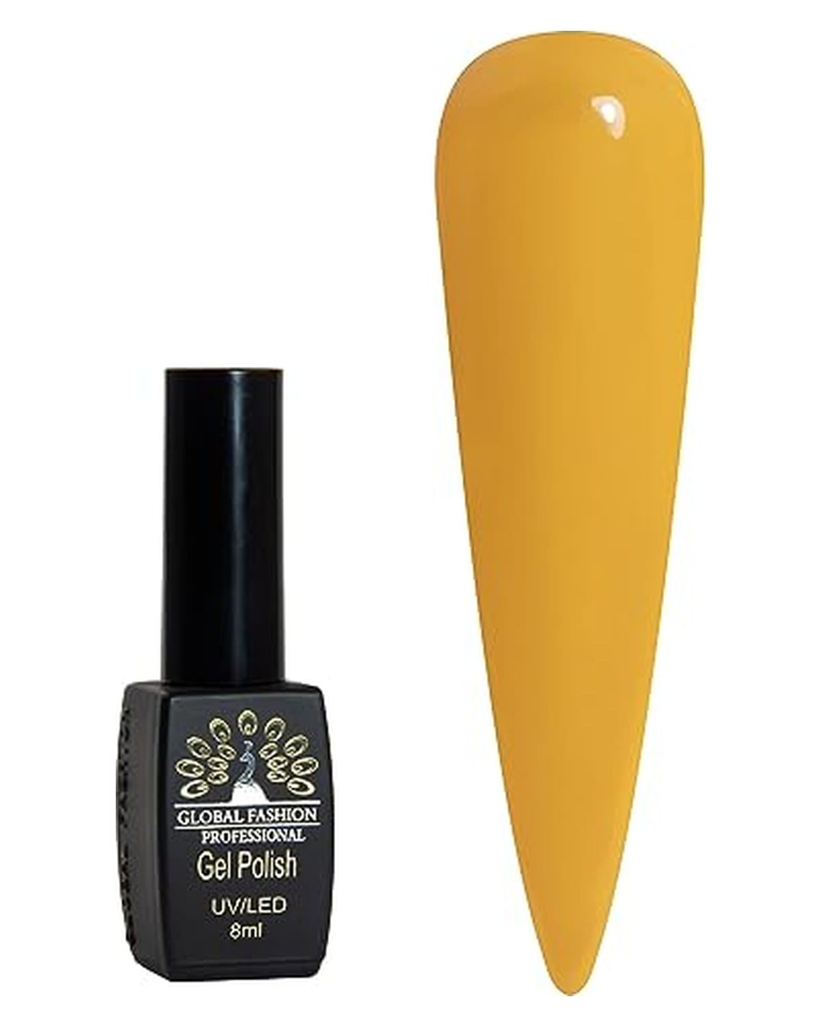Black Elite Gel Polish 8ml, Long-Lasting Gel Colors, (315)