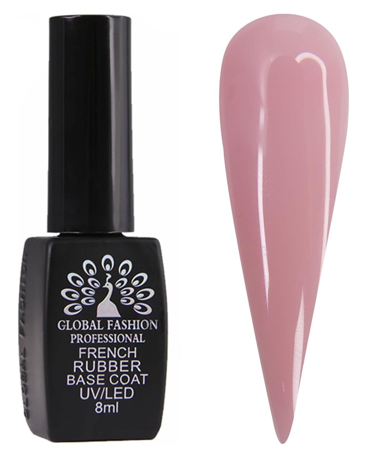 GLOBAL FASHION Professional Long-Lasting & Chip-Resistant: Global Fashion Professional French Rubber Base Coat UV/LED 8ml - (05), 3x3x10
