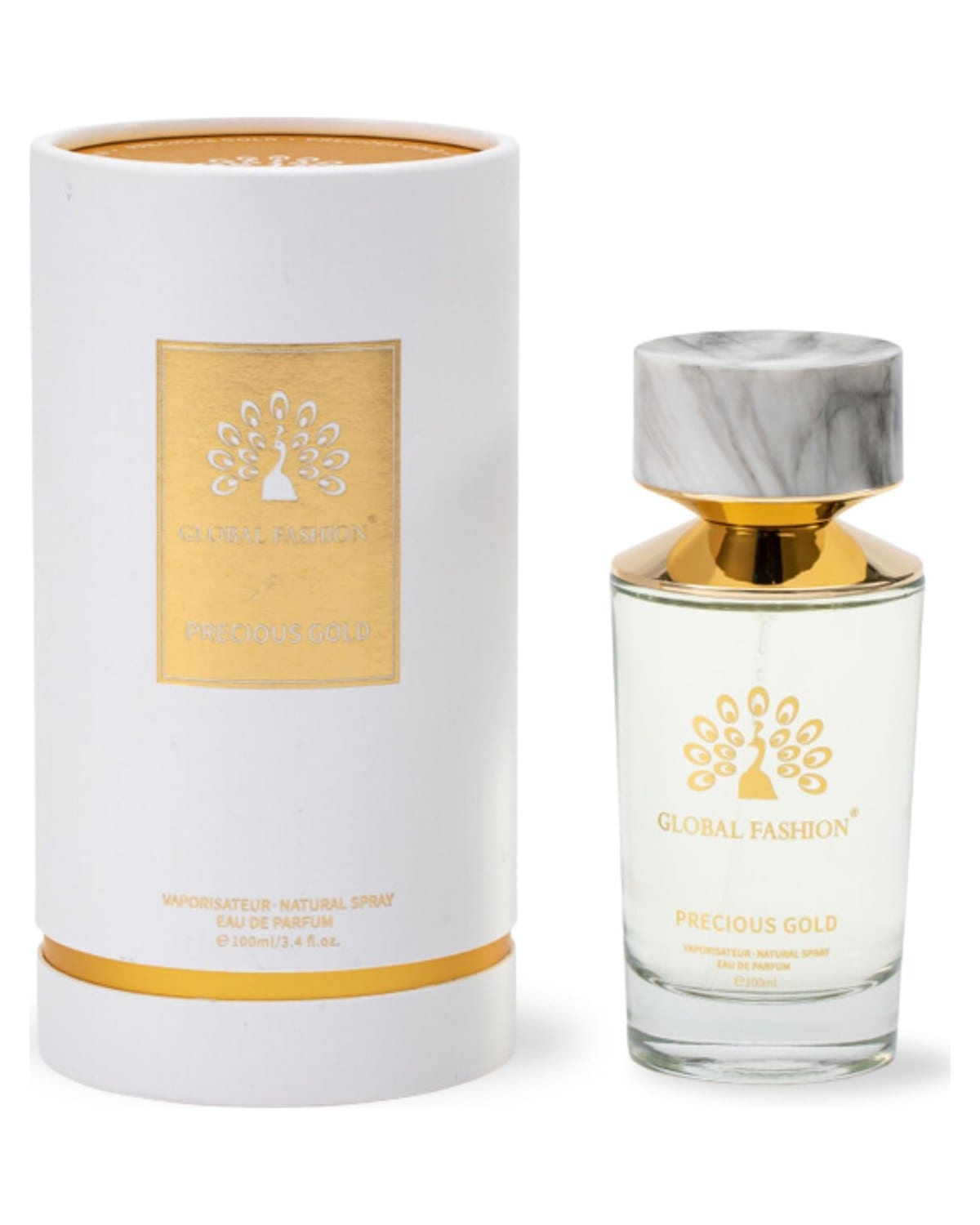 EAU DE Parfum for Men by Global Fashion | Natural Spray | Long-Lasting Floral Fragrance | Fresh & Elegant Luxury Vaporisateur | Perfect for Any Occasion | (Precious Gold)