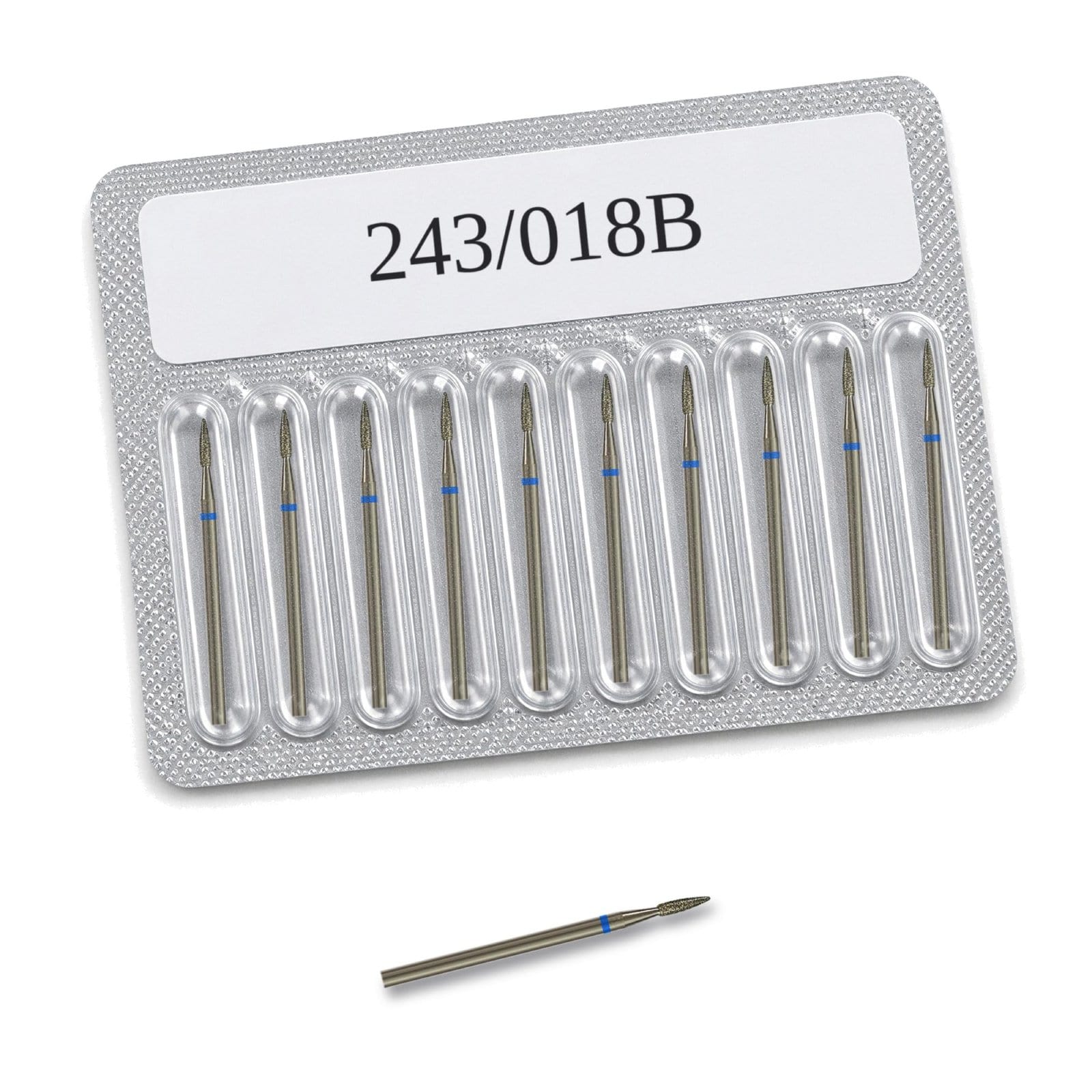 Flame Nail Drill Bits - 10 Pcs