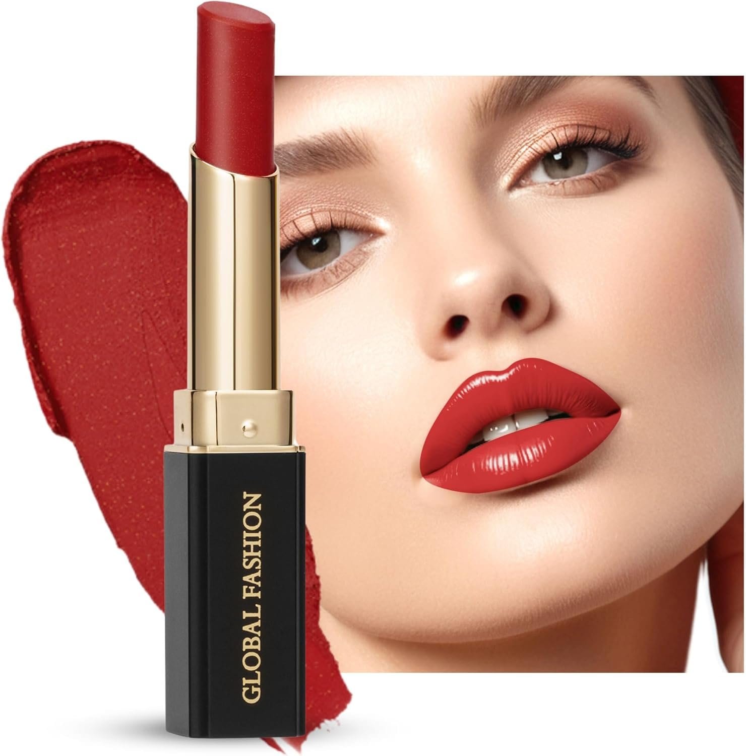 Global Fashion Silk Smooth Matte Lipstick – Long-Lasting, Luxurious Color, Rich Hydration, Lightweight Formula, Lightweight Matte Lip Color for Women, Available in Multiple Shades — Color 113 Boxcar