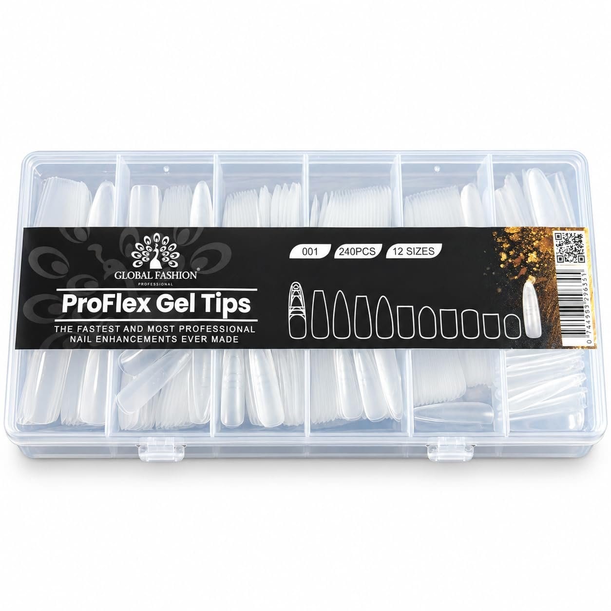 ProFlex Gel Nail Tips - 240 Pcs