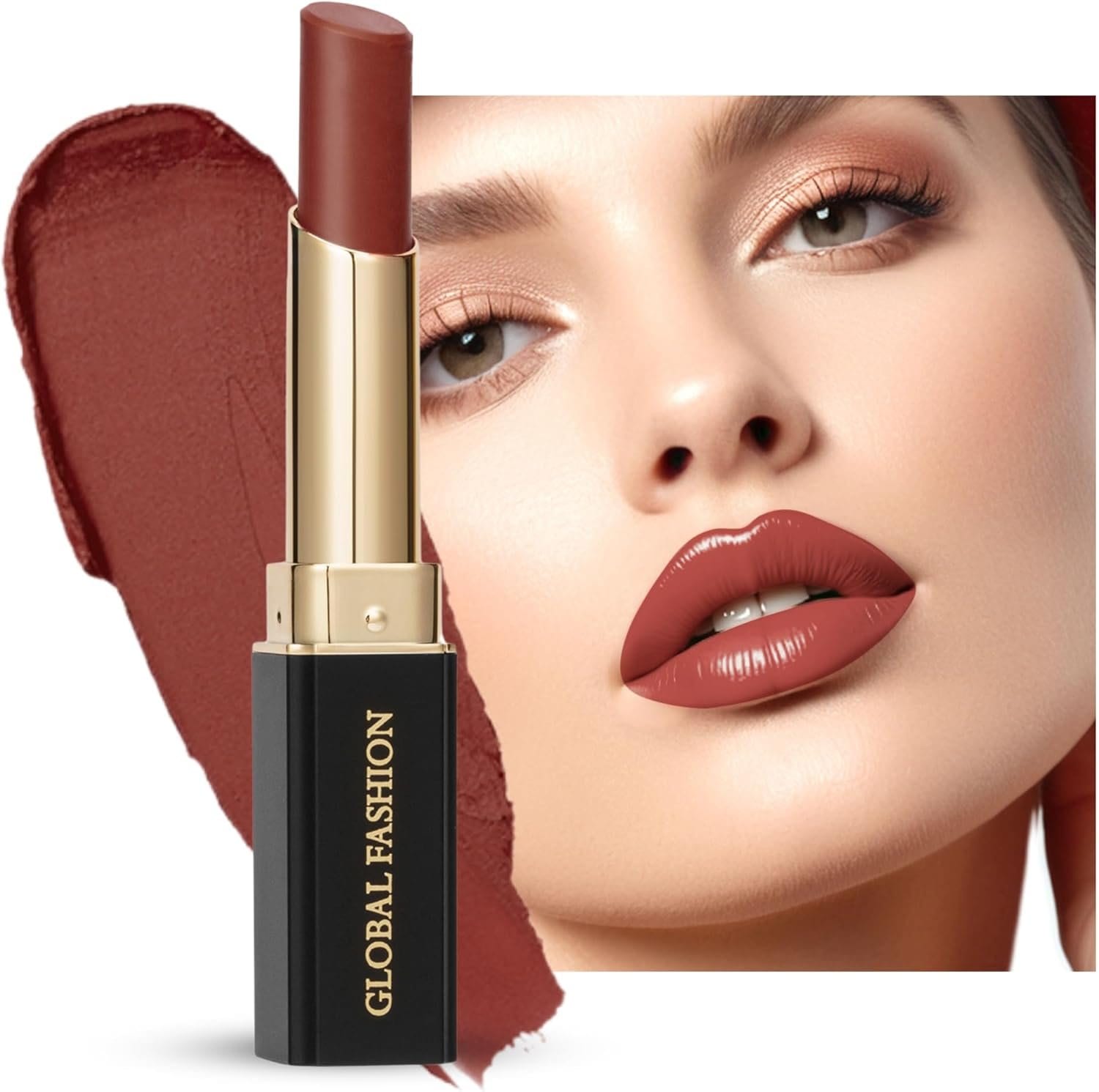 Global Fashion Silk Smooth Matte Lipstick – Long-Lasting, Luxurious Color, Rich Hydration, Lightweight Formula, Lightweight Matte Lip Color for Women, Available in Multiple Shades — Color 121 Stizza