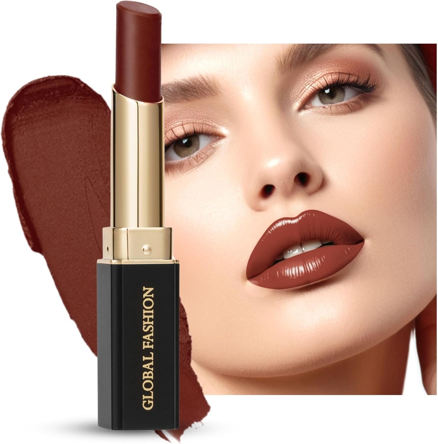 Global Fashion Silk Smooth Matte Lipstick – Long-Lasting, Luxurious Color, Rich Hydration, Lightweight Formula, Lightweight Matte Lip Color for Women, Available in Multiple Shades — Color 116 Country Sleigh
