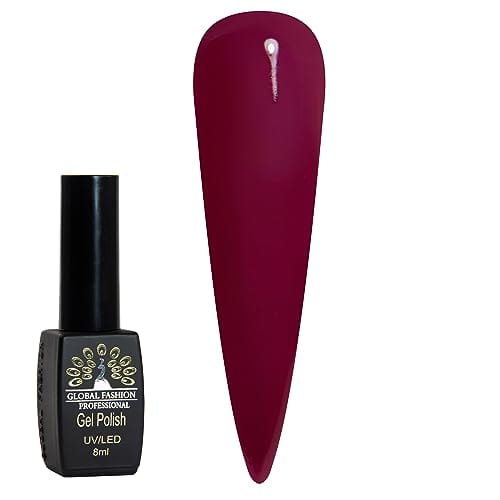 Black Elite Gel Polish 8ml Global Fashion - Unleash Creativity with 381(3 of 3) Long-Lasting Gel Colors, Chip-Free, High-Shine, Vegan, UV/LED Curable, Salon-Quality Manicures at Ho — Color FBM-4603764620888