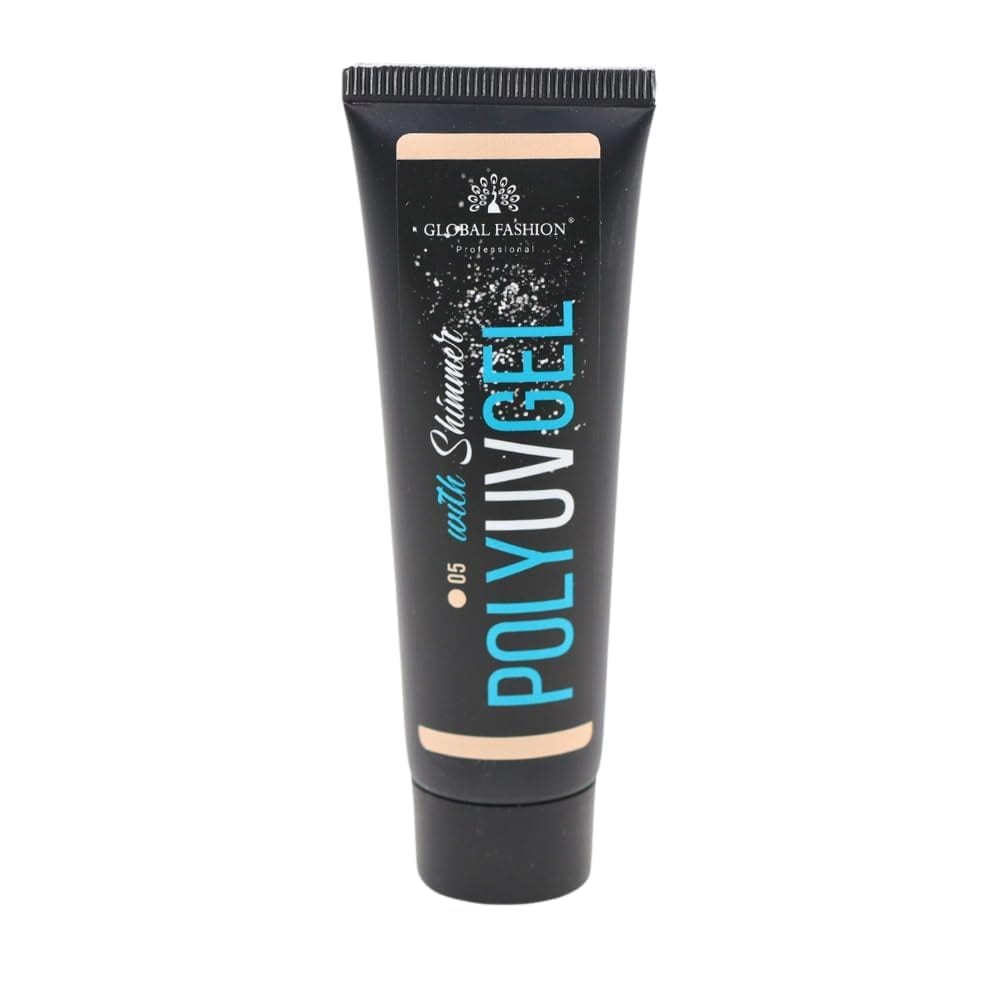 Global Fashion Professional Poly UV Gel with Shimmer: Long-Lasting, Salon-Quality Nails in Dazzling Colors | Durable, Chip-Resistant, Quick-Drying, Easy Application for Stunning Ge
