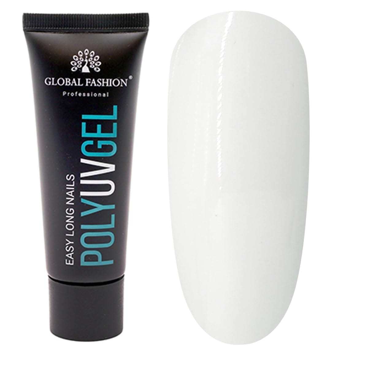 GLOBAL FASHION Professional Global Fashion Poly UV Gel: Long-Lasting, Durable, and Easy-to-Use Nail Enhancements | (08), 8 x 2.5 x 2.5 cm — Color 2000000048253