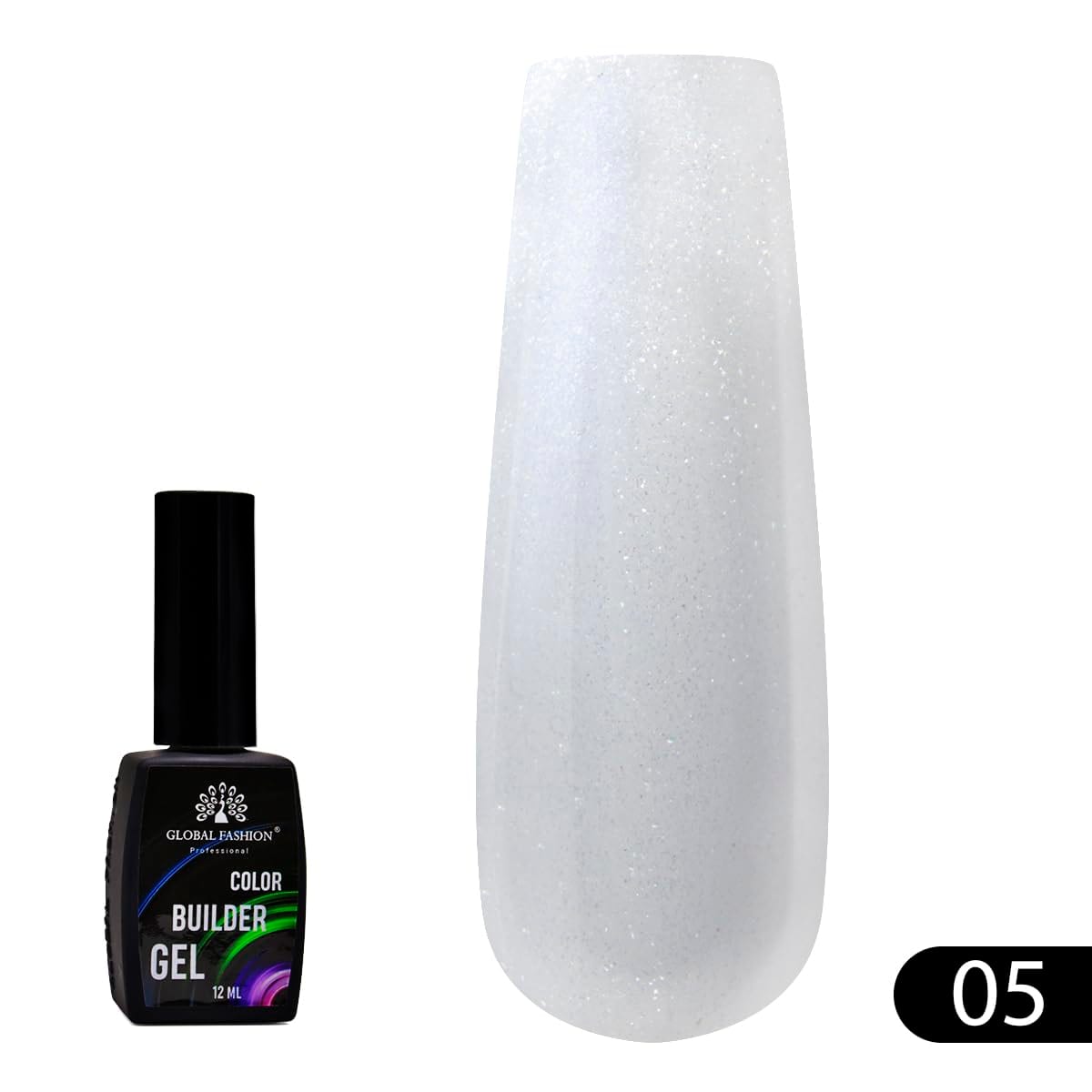 GLOBAL FASHION Professional Color Builder Gel 12ml - Long-Lasting, Chip-Resistant Manicure | (Color 05)