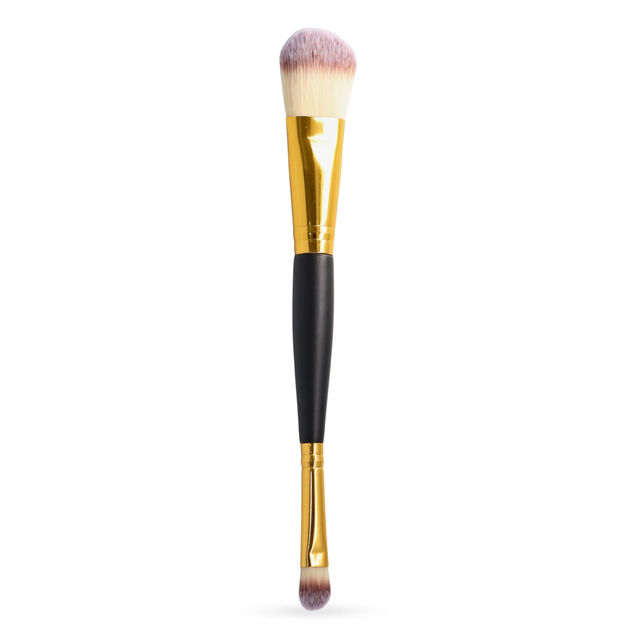 GLOBAL FASHION Professional Dual-Function Blush Brush | Blending & Sculpting | Precision Application | Soft Synthetic Bristles | Double-Ended Applicator | Cruelty-Free & Vegan | Ma