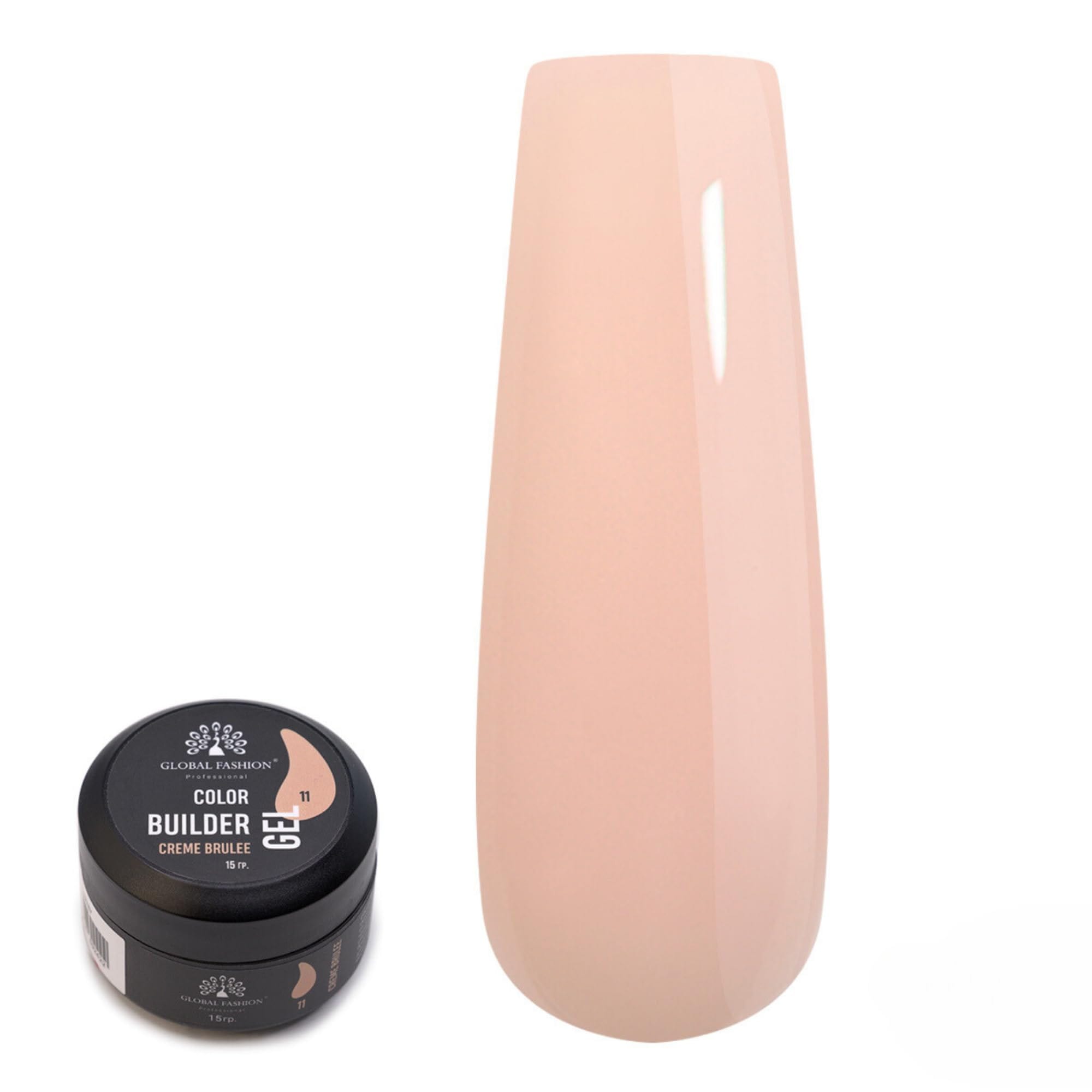 COLOR BUILDER CREME BRULEE GEL 15gr NO#11 — Color 11 CRENE BRULEE