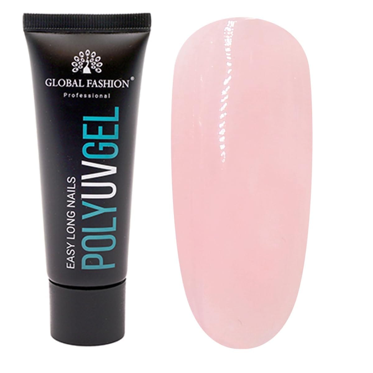 GLOBAL FASHION Professional Global Fashion Poly UV Gel: Long-Lasting, Durable, and Easy-to-Use Nail Enhancements | (11), 8 x 2.5 x 2.5 cm — Color 2000000070995