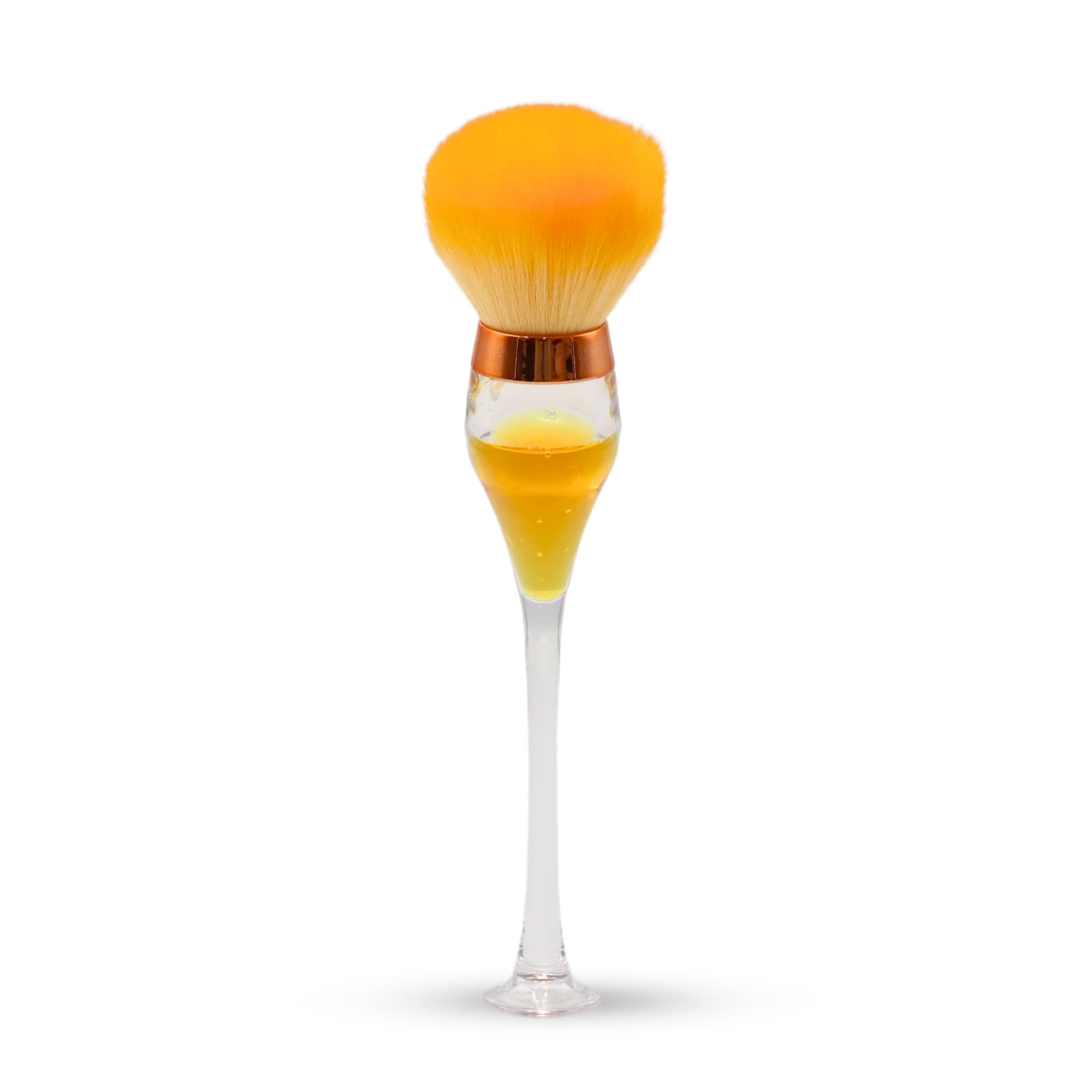 GLOBAL FASHION Professional Vegan Nail Dust Brush - Wine Glass Shape - Effortless Dust Removal for Acrylics, Glitters & Dips | Soft Bristles | Cruelty-Free Manicure Tool | Easy to — Color 0634052951838