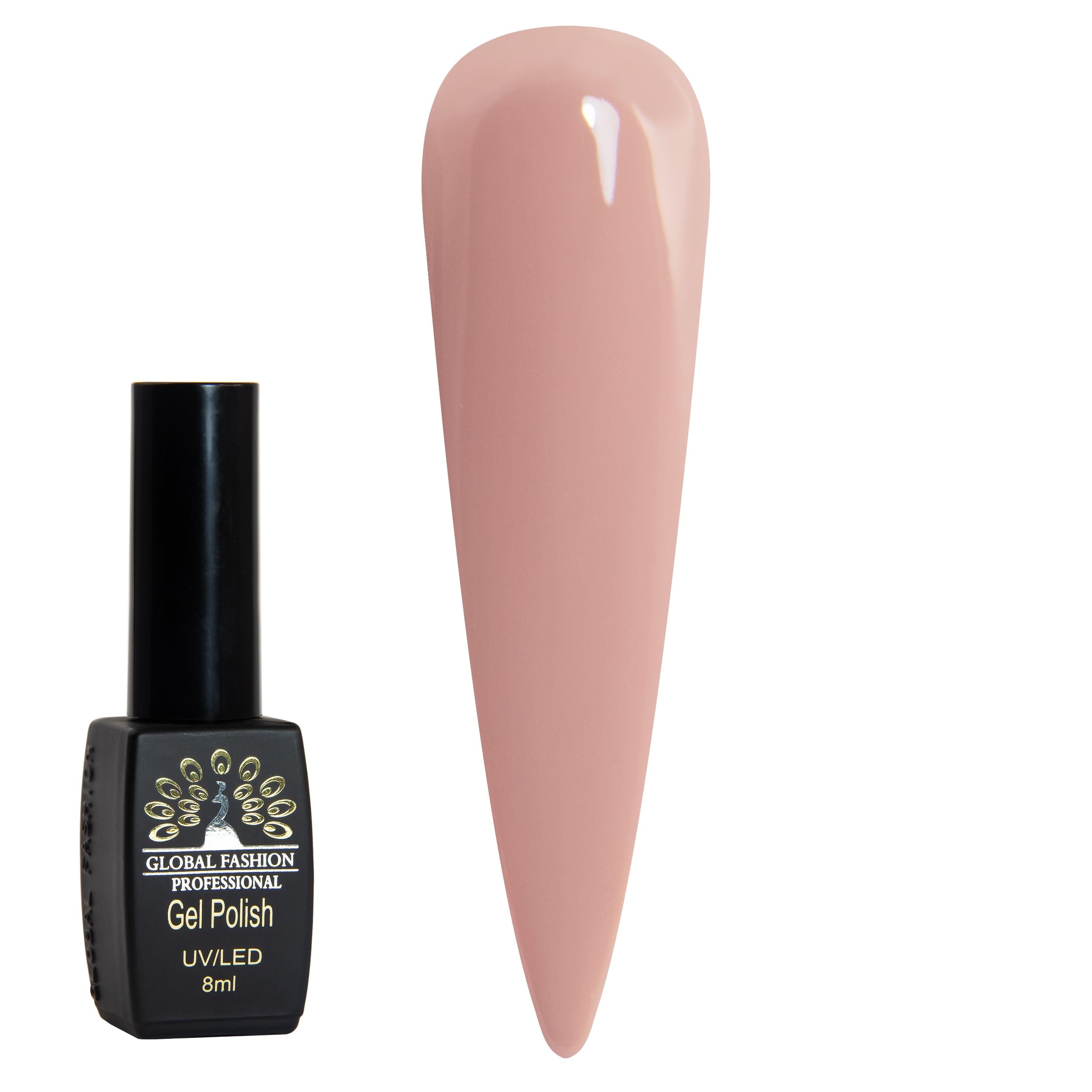 Black Elite Gel Polish 8ml Global Fashion - Unleash Creativity with 381(2 of 3) Long-Lasting Gel Colors, Chip-Free, High-Shine, Vegan, UV/LED Curable, Salon-Quality Manicures at Ho — Color FBM-4603764618519