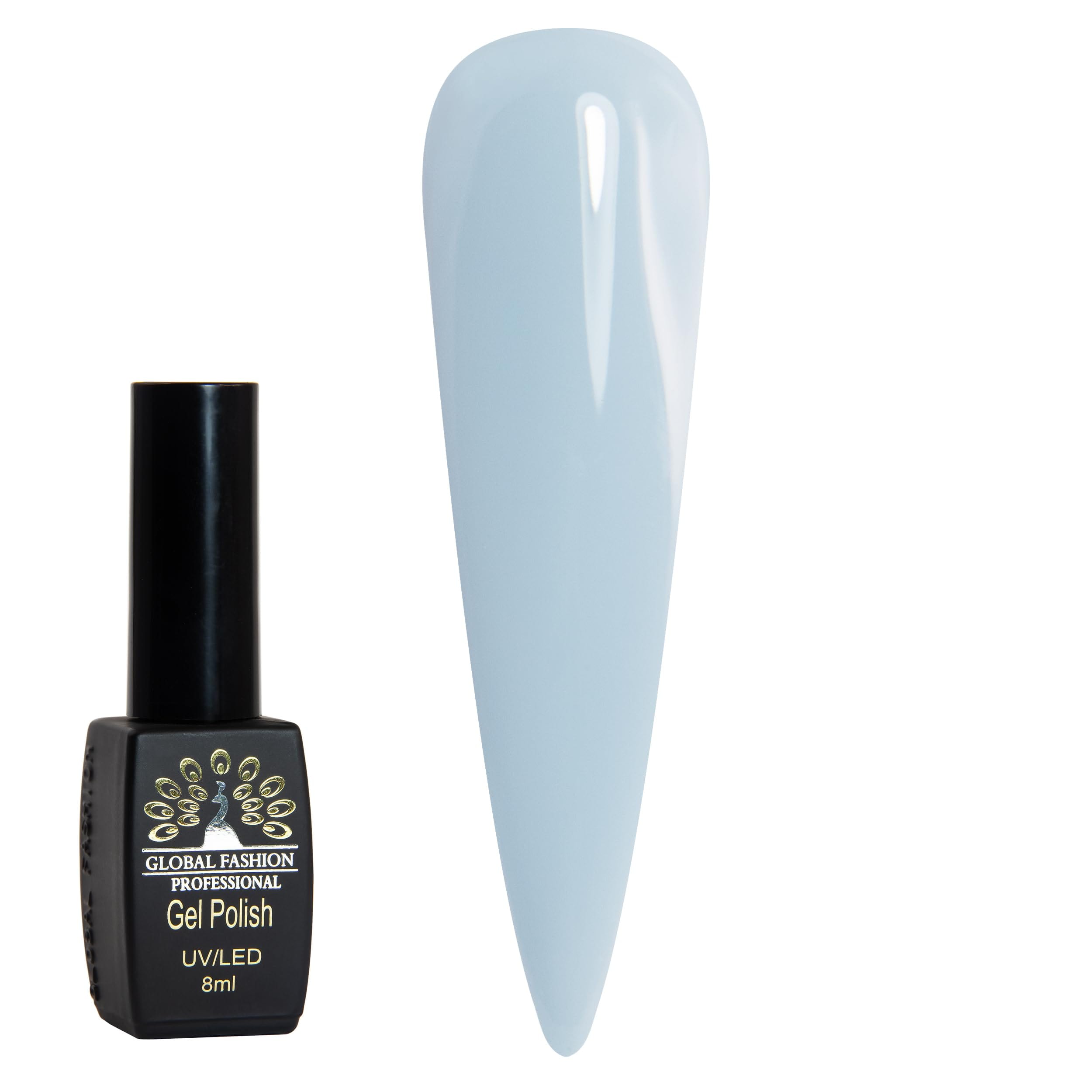 Black Elite Gel Polish 8ml Global Fashion - Unleash Creativity with 381(1 of 3) Long-Lasting Gel Colors, Chip-Free, High-Shine, Vegan, UV/LED Curable, Salon-Quality Manicures at Ho — Color FBM-4603764619059