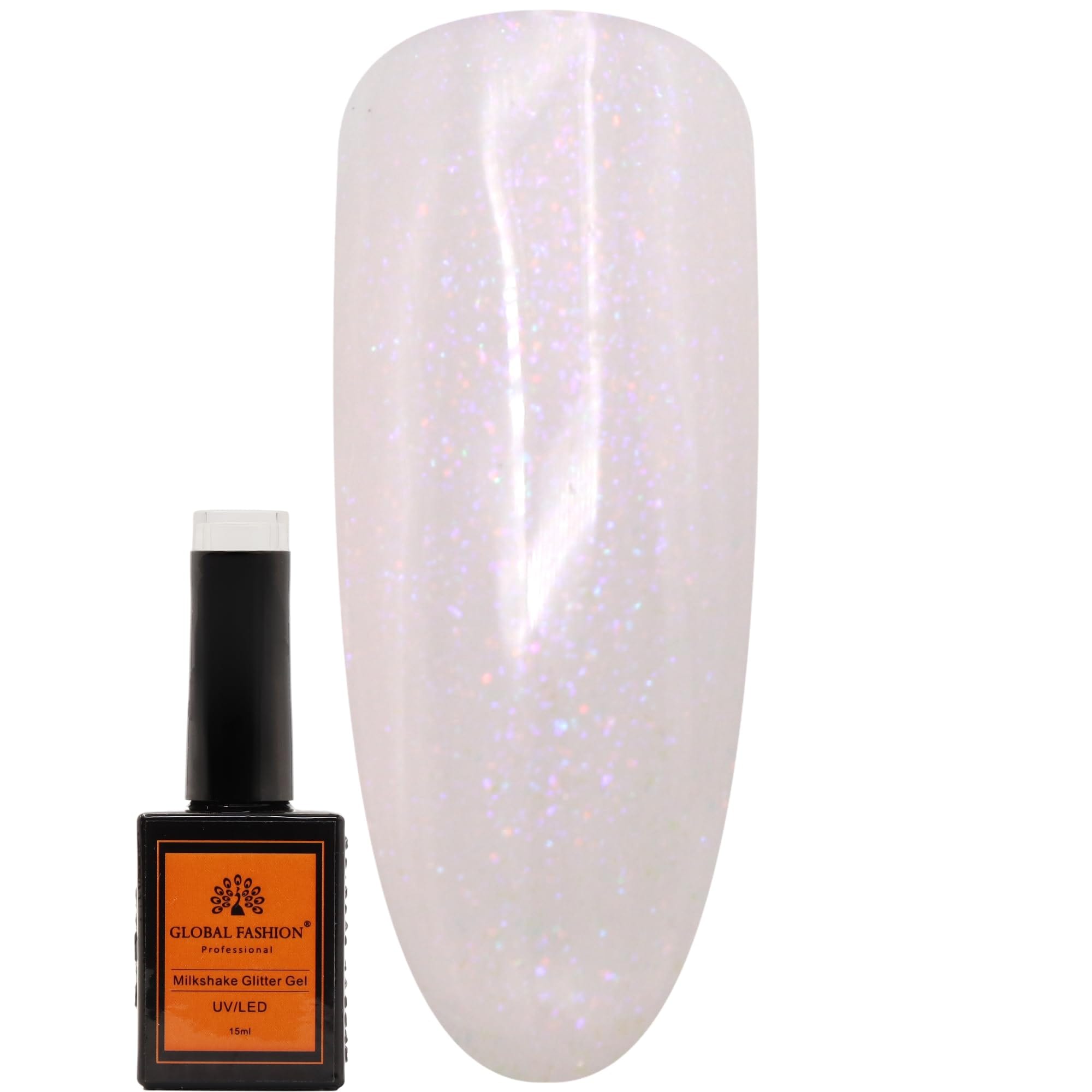 MILKSHAKE Glitter Gel Nail Polish15ml by Global Fashion - Long-Lasting, Color Changing, Professional Nail Art, UV/LED Soak-Off Gel, Easy Application, Salon-Grade Manicure | (263, 1)