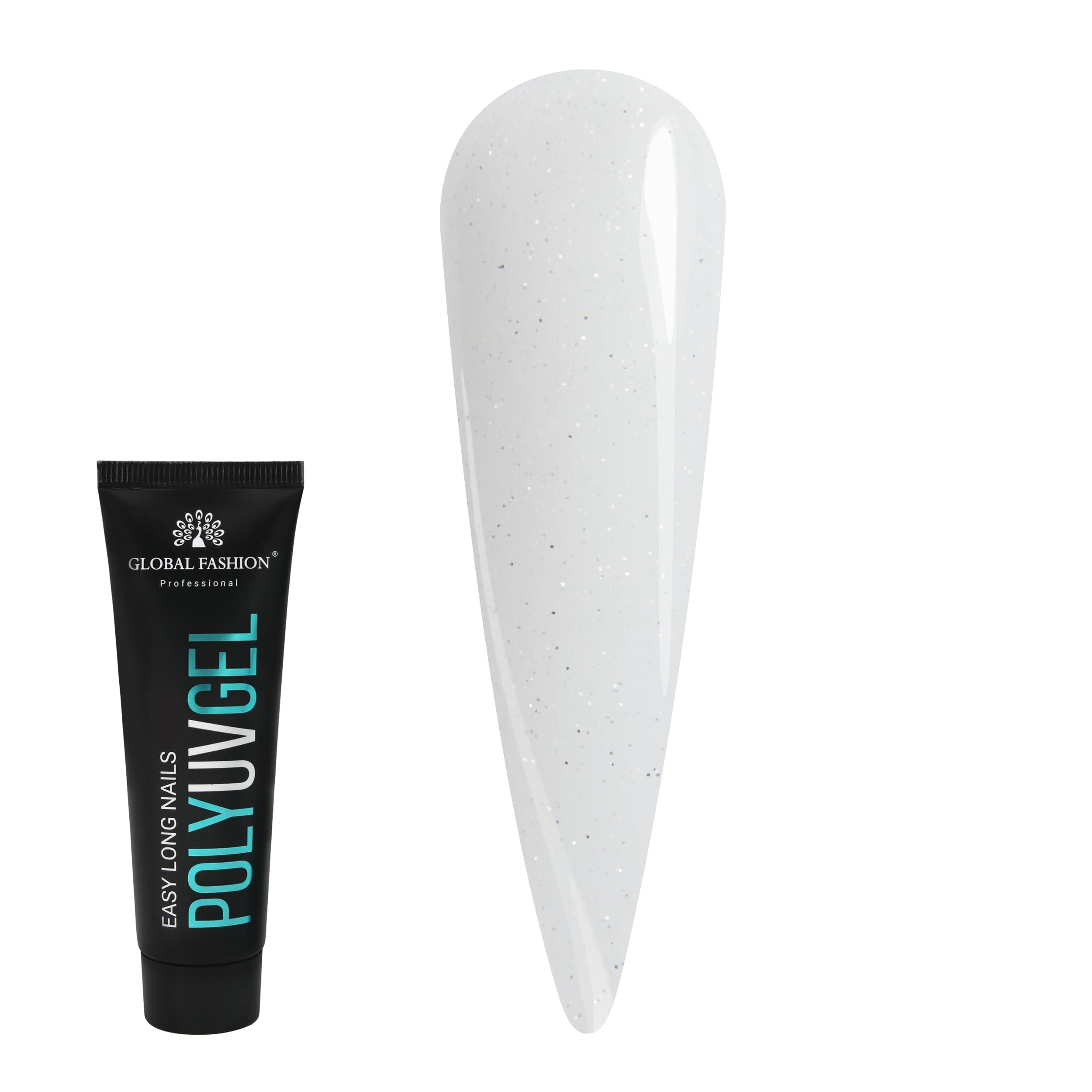 Global Fashion Professional Poly UV Gel with Shimmer: Long-Lasting, Salon-Quality Nails in Dazzling Colors | (03)