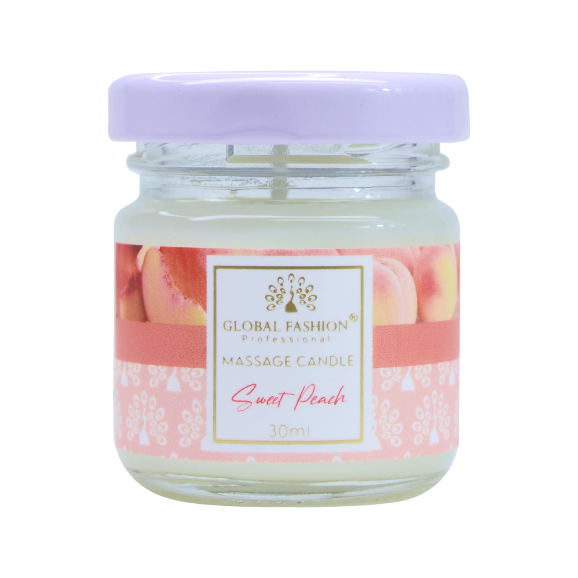 Global Fashion Massage Candle 30 ml - Luxury Body & Massage Oil Candle, Warm Skin-Oil Candle for Home Spa, Couples & Personal Use - Vegan Soy Wax, Home Scented Aromatherapy Gift-Re — Scent 0744963296949