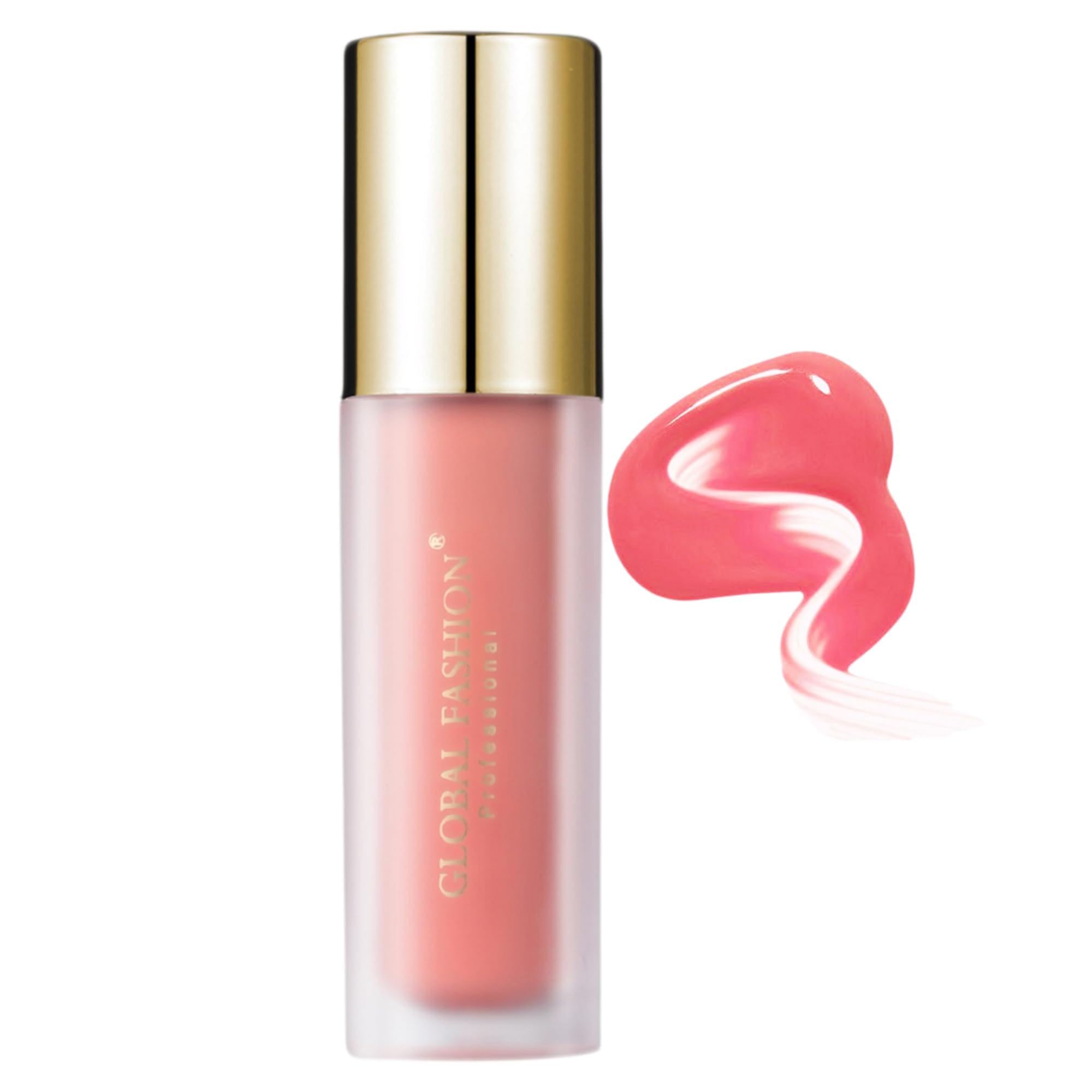 Global Fashion Silky Liquid Powder Blusher – 5 Shades, Long-Lasting Natural Glow Cheek Tint with Flat-Paddle Applicator, Air-Weight Texture, Cream to Powder Finish (102 - Scarlet B)