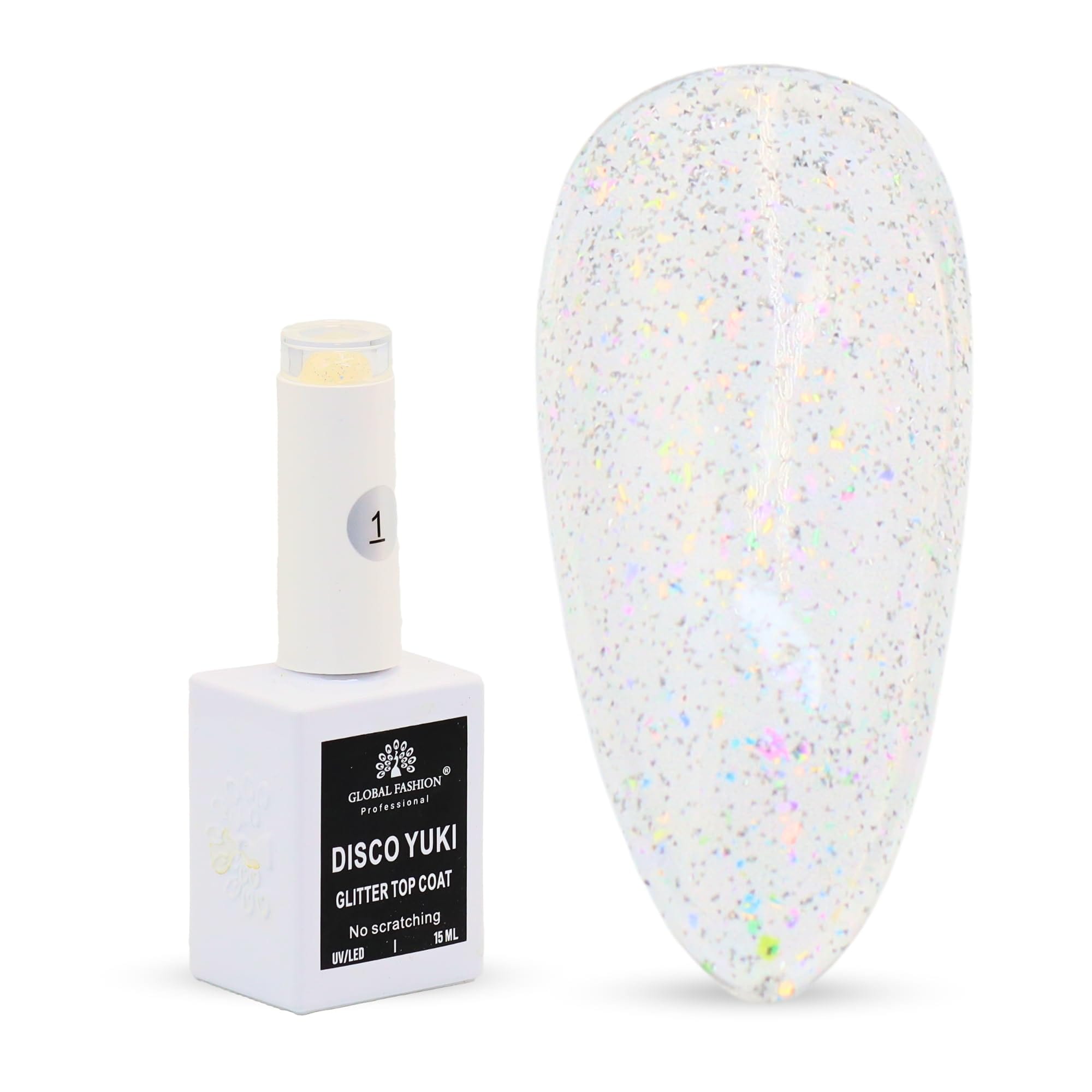 DISCO YUKI GLITTER TOP COAT 15ML 01 — Color 6145377445826