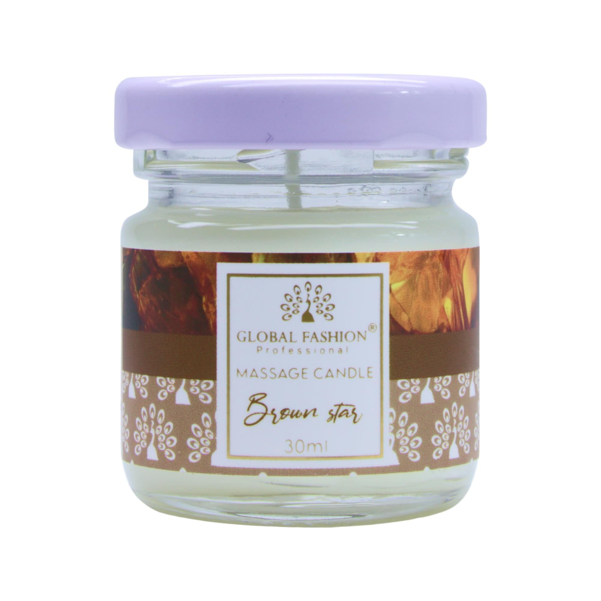Global Fashion Massage Candle 30 ml - Luxury Body & Massage Oil Candle, Warm Skin-Oil Candle for Home Spa, Couples & Personal Use - Vegan Soy Wax, Home Scented Aromatherapy Gift-Re — Scent 0744963297045