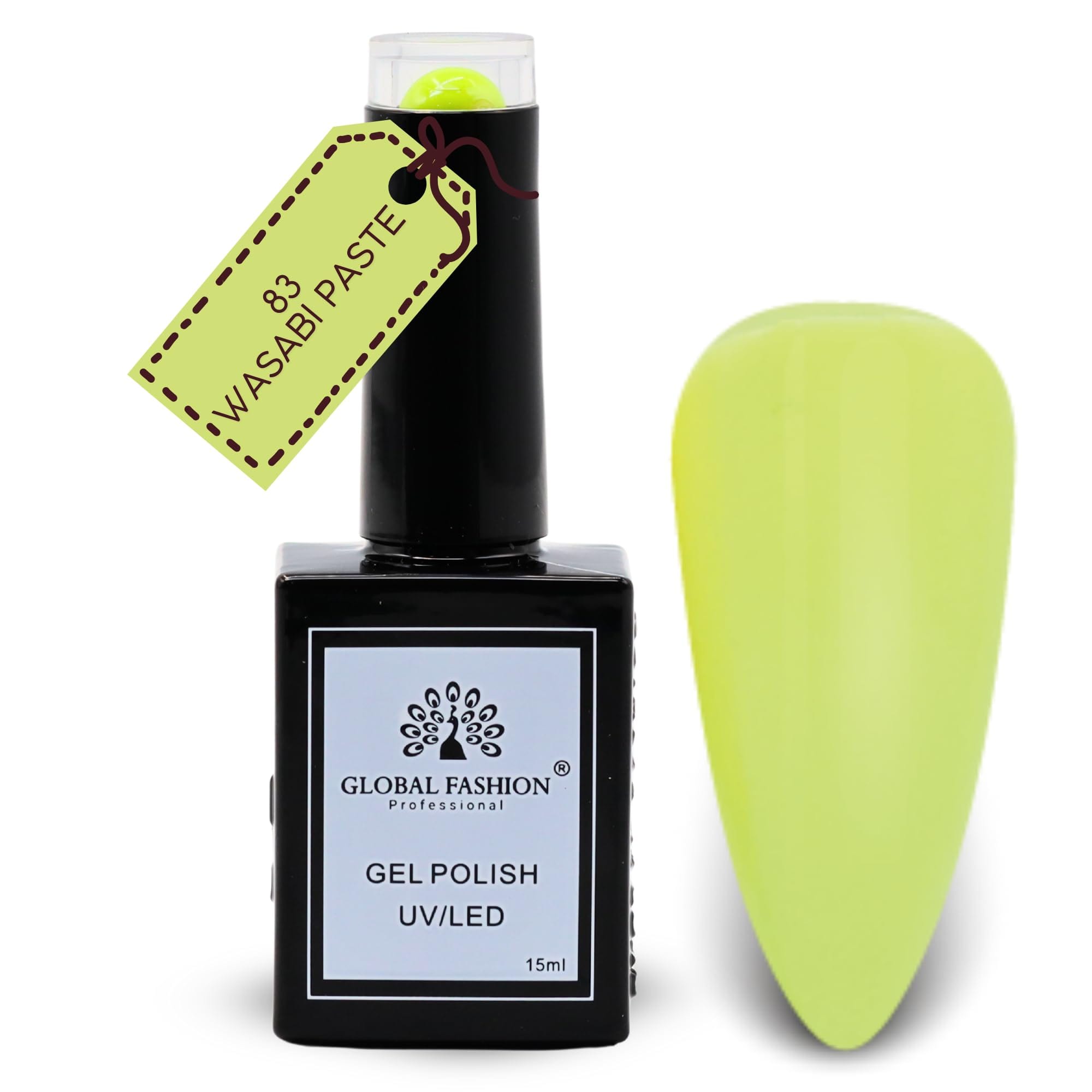 Global Fashion Mocha Moments Collection Set (79–84) – 6 Long-Lasting, High-Gloss, Chip-Resistant Colors for Teens & Professionals – UV/LED Soak-Off Nail Kit (83-Wasabi Paste-1p, 15)