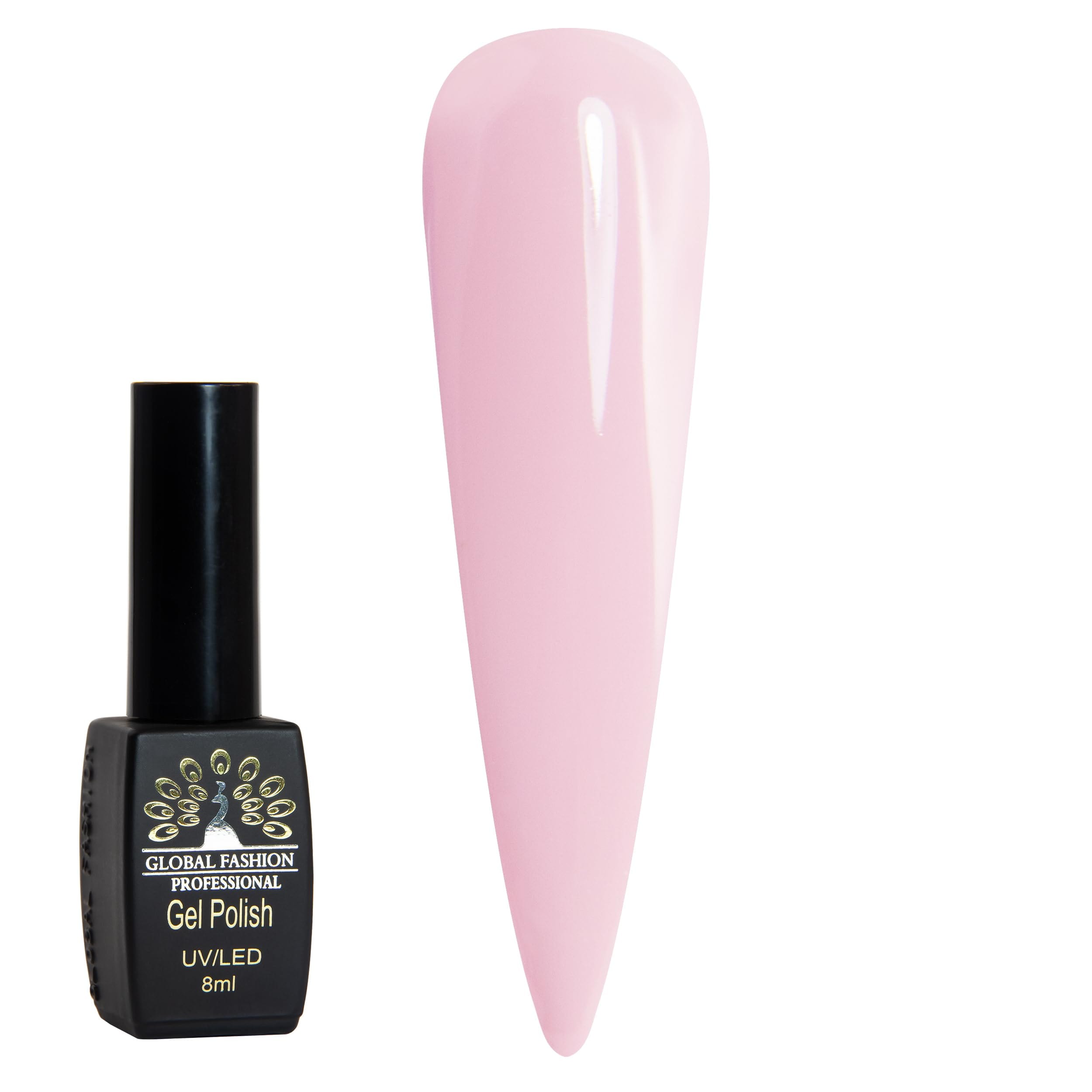 Black Elite Gel Polish 8ml Global Fashion - Unleash Creativity with 381(1 of 3) Long-Lasting Gel Colors, Chip-Free, High-Shine, Vegan, UV/LED Curable, Salon-Quality Manicures at Ho — Color FBM-4603764618212
