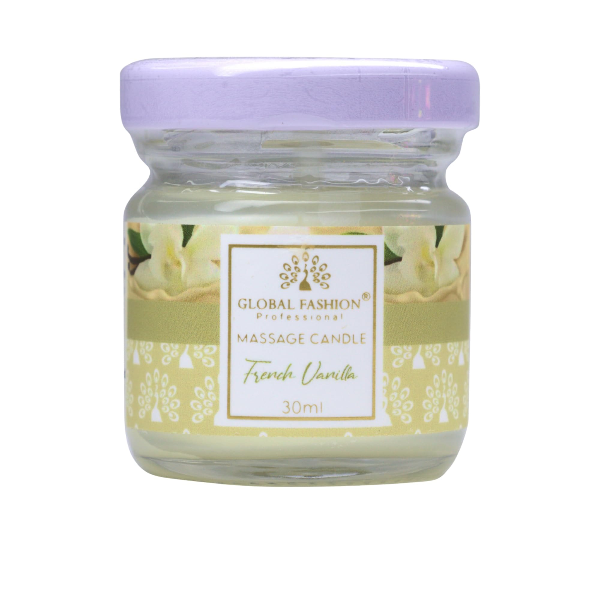 Global Fashion Massage Candle 30 ml - Luxury Body & Massage Oil Candle, Warm Skin-Oil Candle for Home Spa, Couples & Personal Use - Vegan Soy Wax, Home Scented Aromatherapy Gift-Re — Scent 0744963296956