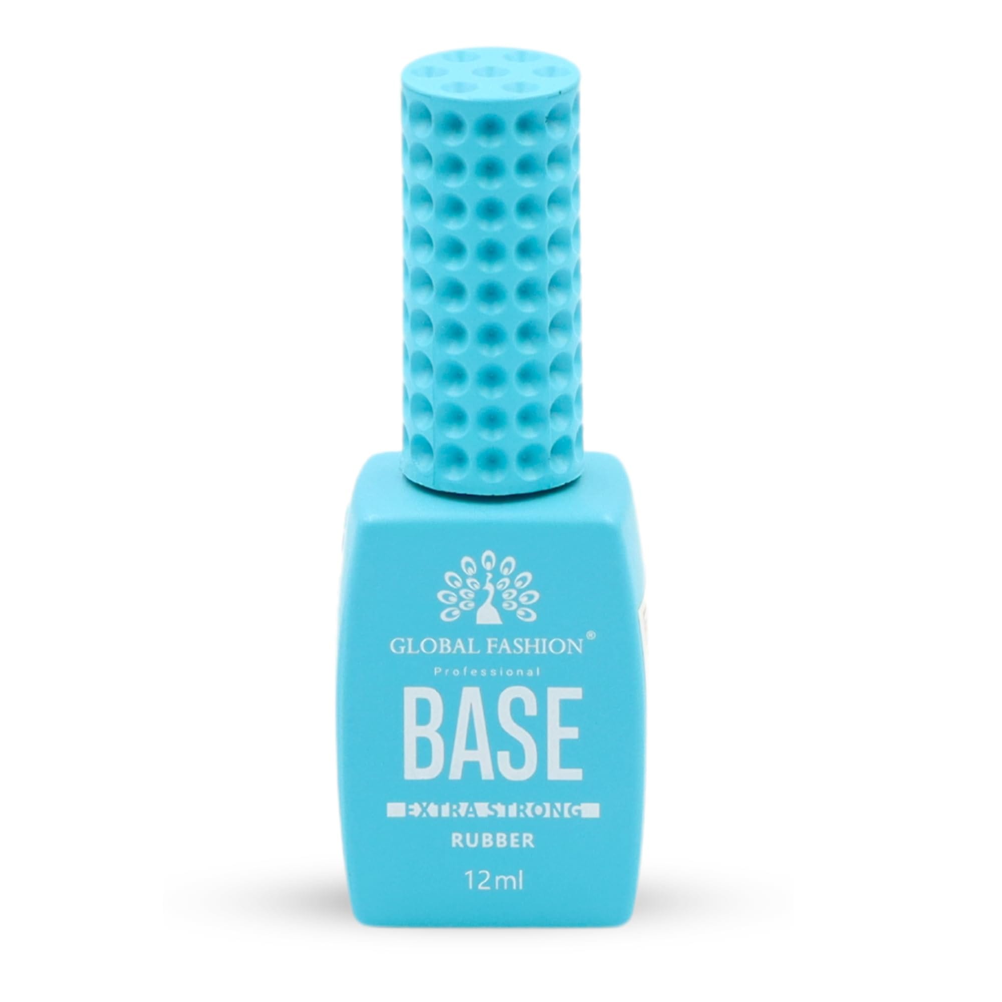 Global Fashion Professional Clear Rubber Base Coat - UV/LED Soak-Off Gel Polish, Strong Adhesion, Flexible & Long-Lasting, Nail Strengthening Formula (Cold rubber base coat neutral)