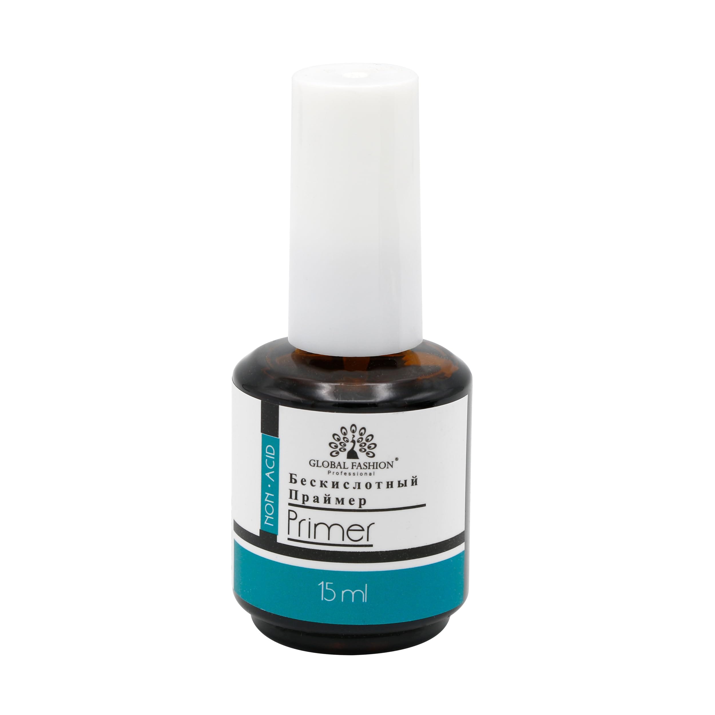 GLOBAL FASHION Professional Global Fashion Non-Acid New Primer | Long-Lasting, Strengthens Nails | Ideal for Thin, Weak, or Damaged Nails (Non Acid Primer, 15ml)