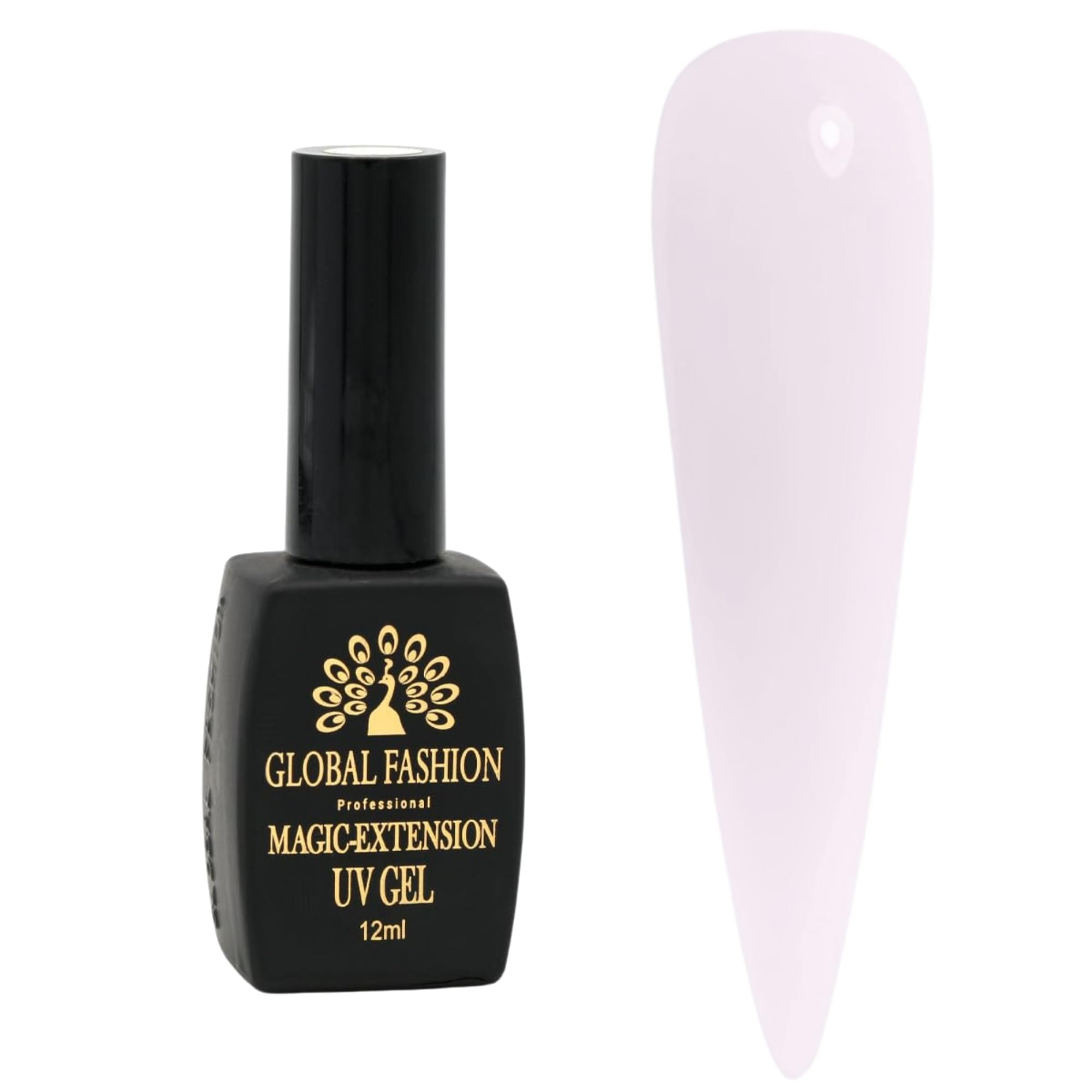 Global Fashion Magic Extension UV Gel -12ml Self-Leveling Builder for Nail Extensions, French Manicure Base, Hard Gel Formula, Long-Lasting, Professional Use, Soak Off, UV/LED Cura — Color 20