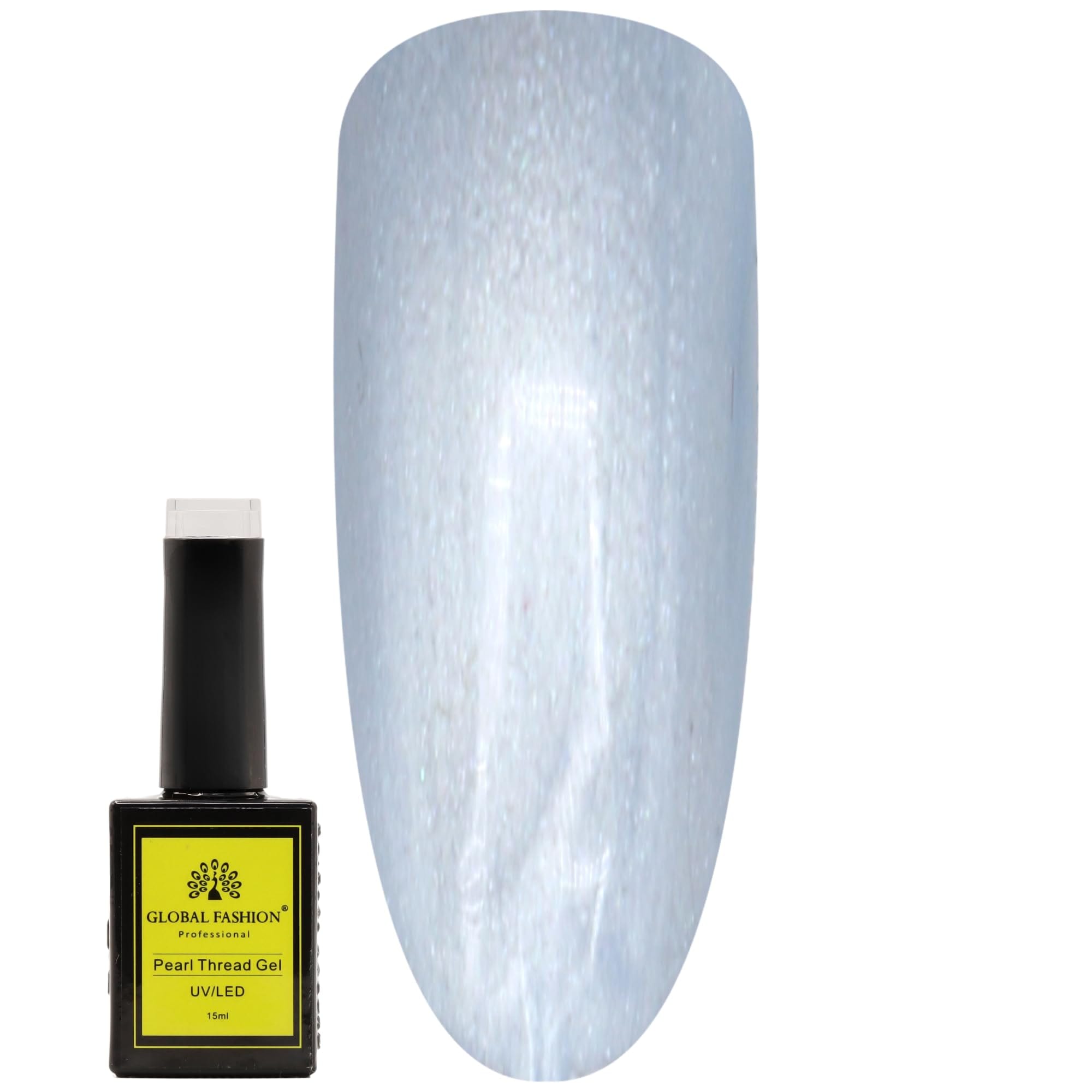 Pearl Thread Gel Nail Polish 15ml by Global Fashion – Long-Lasting, Color Changing, Professional Nail Art, UV/LED Soak-Off Gel, Easy Application, Salon-Grade Manicure | (192, 15ml)