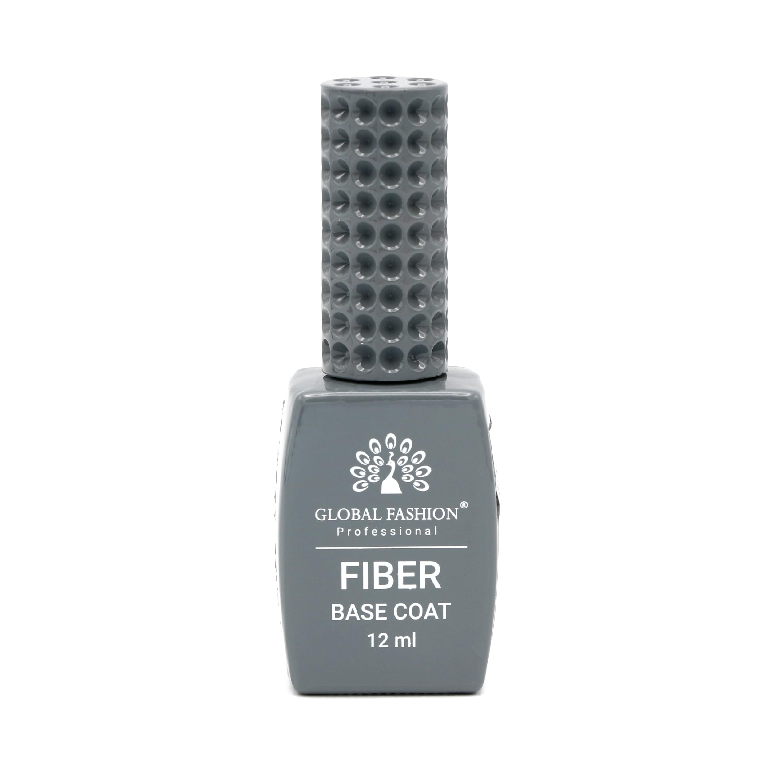 Fiber Base Coat - Strength & Growth for Thin, Damaged Nails Long-Lasting Nail Strengthener for Weak, Brittle Nails | Chip-Resistant Formula Ideal for Natural & Acrylic Nails | Glob
