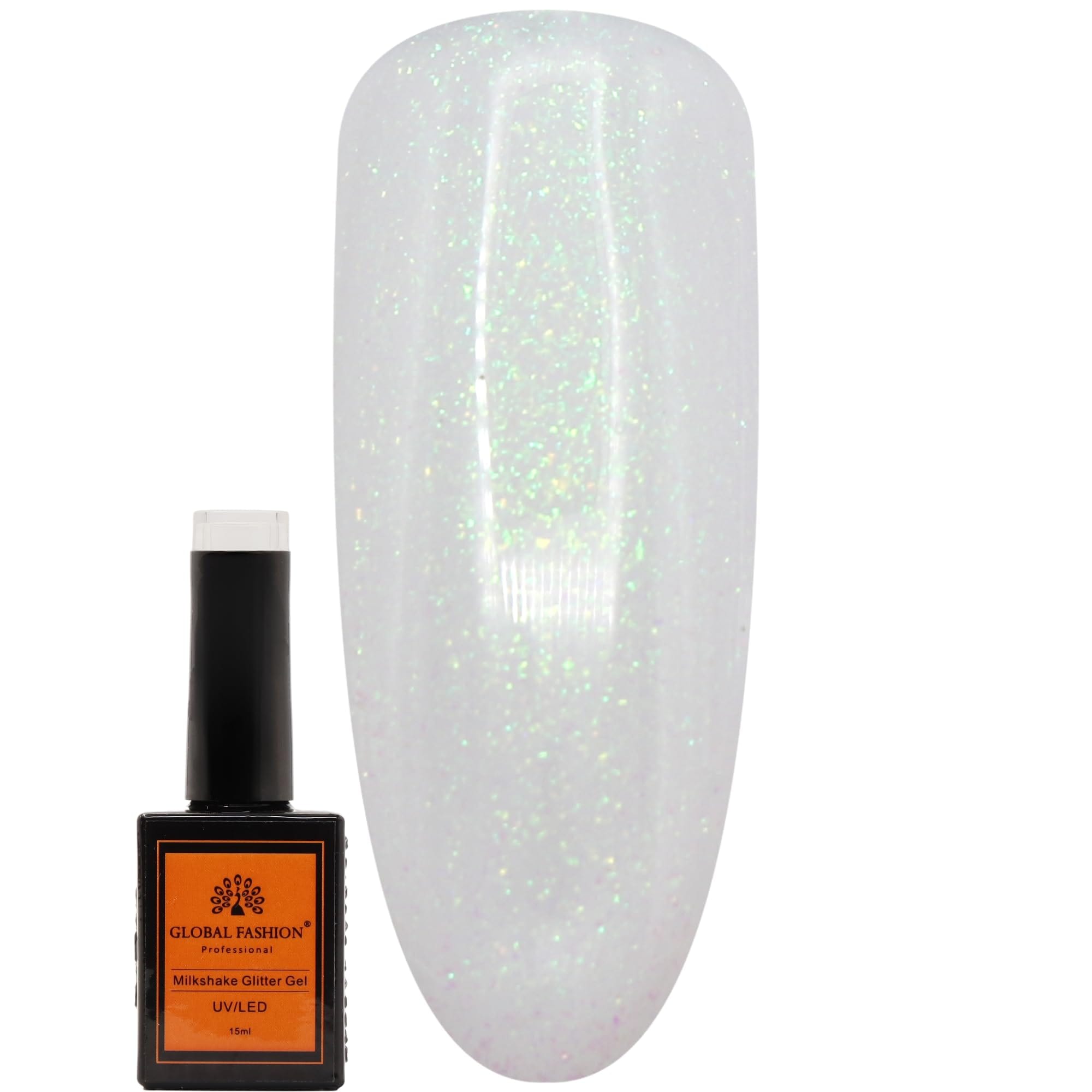 MILKSHAKE Glitter Gel Nail Polish15ml by Global Fashion - Long-Lasting, Color Changing, Professional Nail Art, UV/LED Soak-Off Gel, Easy Application, Salon-Grade Manicure | (256, 1)