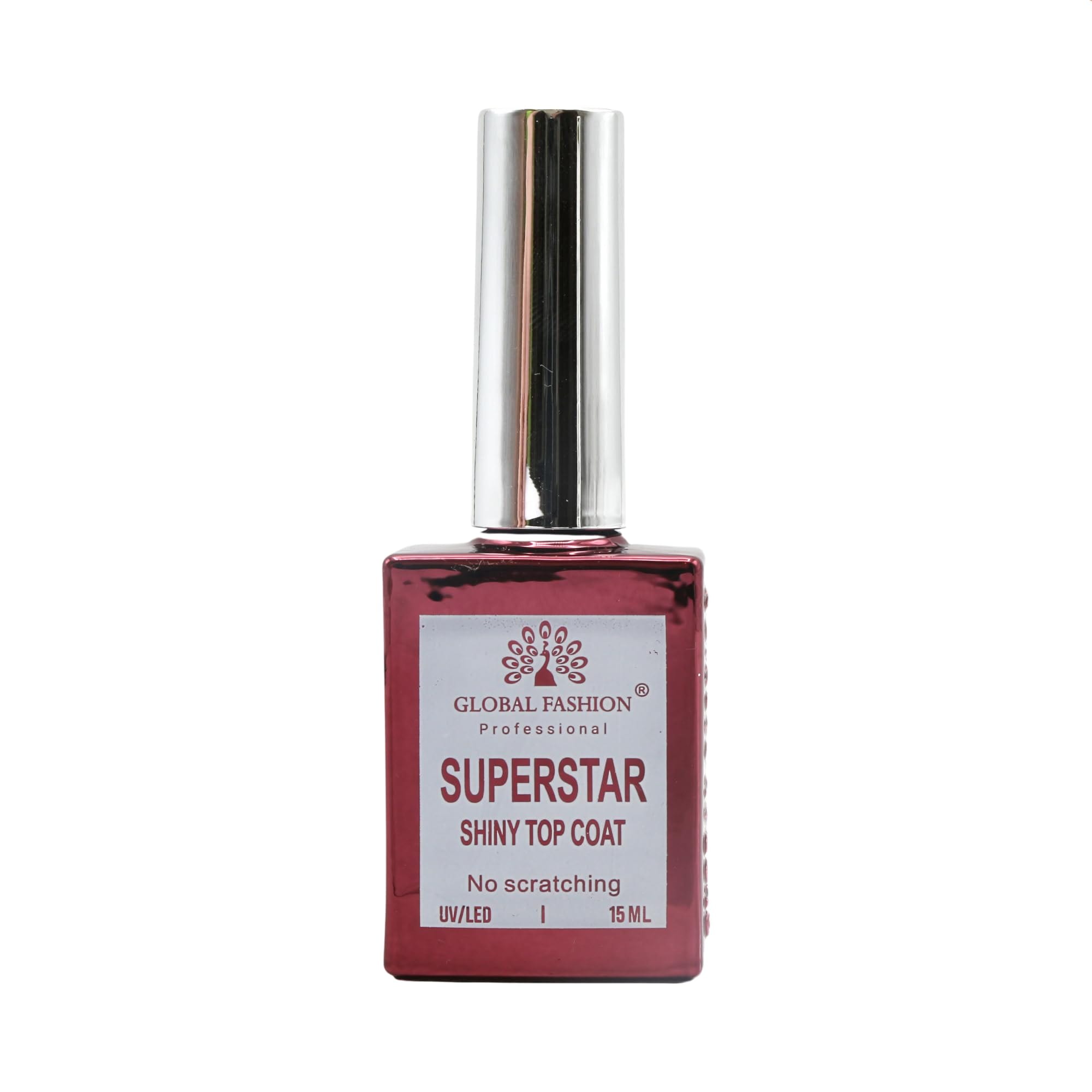 SuperStar Topcoat Gel Nail Polish (15ml) - Strengthen & Enhance Natural Nails, Quick-Dry, Long-Lasting Shine, Perfect for Gel Manicures, No-Chip Protection Global Fashion — Color B0D4LZ2F3P