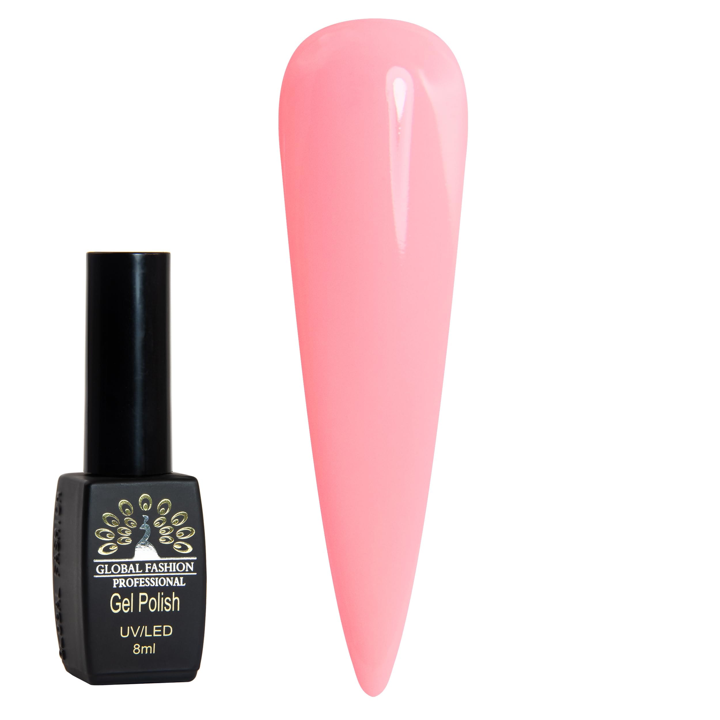 Black Elite Gel Polish 8ml Global Fashion - Unleash Creativity with 381(1 of 3) Long-Lasting Gel Colors, Chip-Free, High-Shine, Vegan, UV/LED Curable, Salon-Quality Manicures at Ho — Color FBM-4603764618373