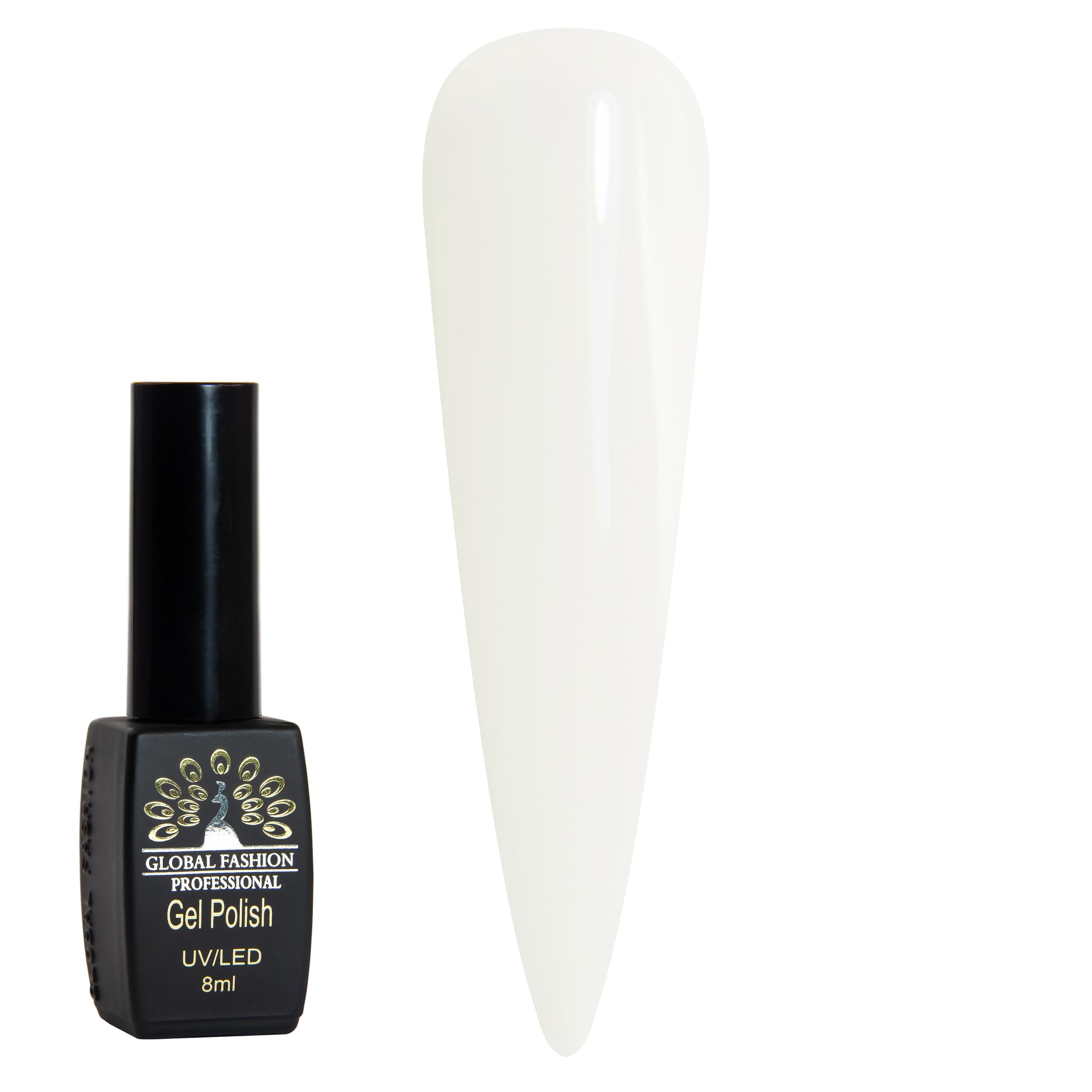 Black Elite Gel Polish 8ml Global Fashion - Unleash Creativity with 381(1 of 3) Long-Lasting Gel Colors, Chip-Free, High-Shine, Vegan, UV/LED Curable, Salon-Quality Manicures at Ho — Color FBM-4603764618588