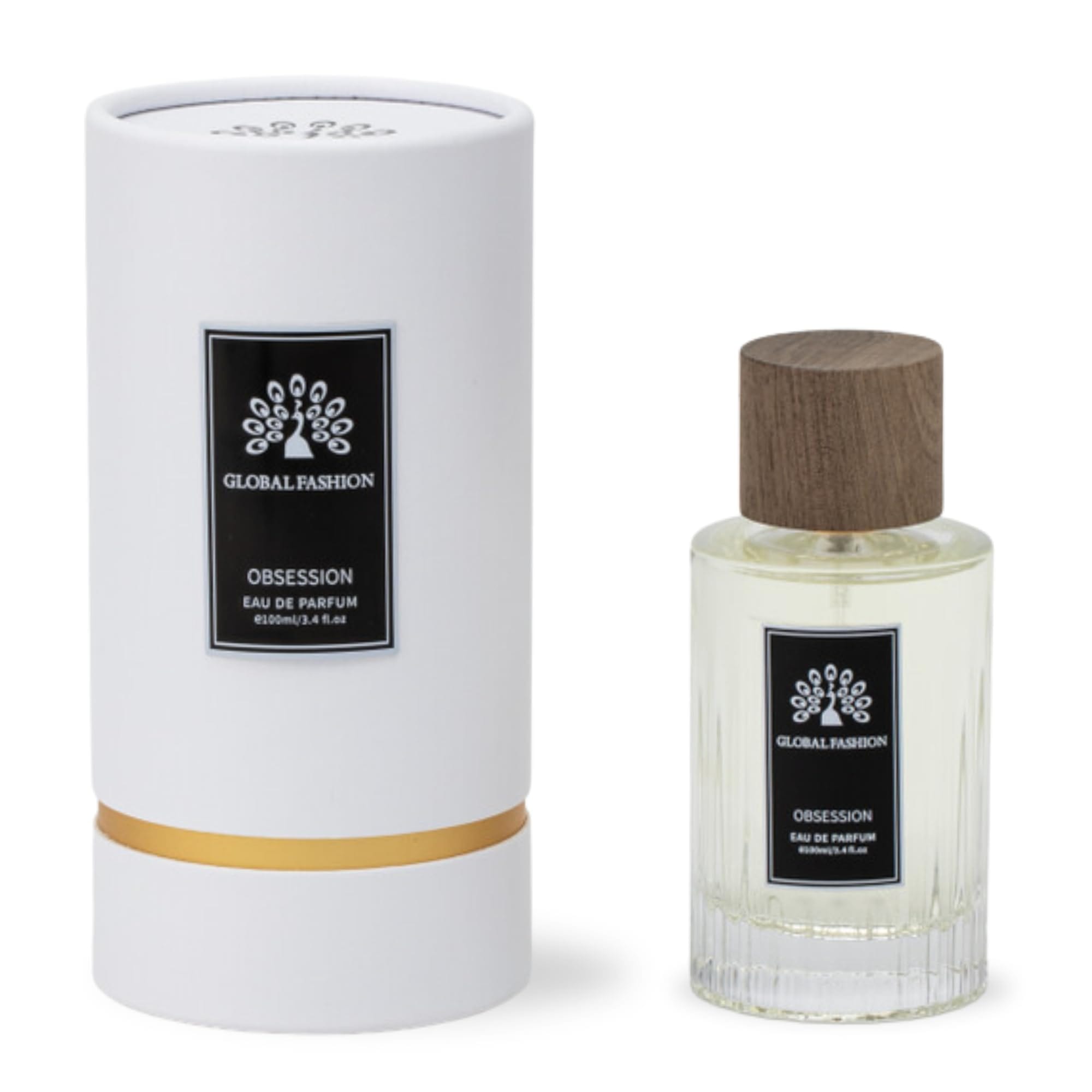 Eau De Parfum 100ml - Global Fashion | Natural Spray Luxury Fragrance for Unisex, Long-Lasting with Bergamot, Rose, Jasmine, Musk & Vanilla Notes | Perfect for Any Occasion (Obsess)
