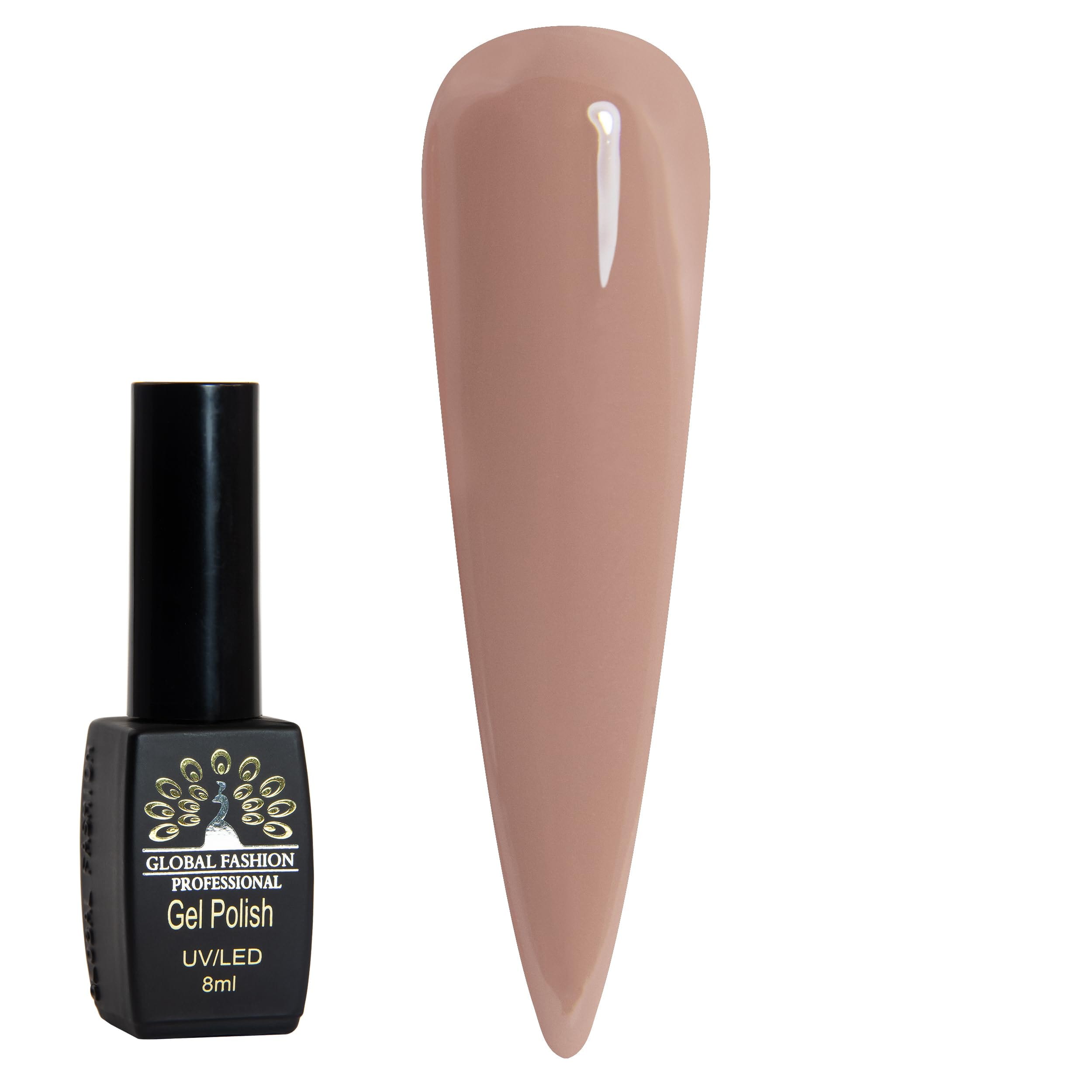 Black Elite UV/LED Gel Polish – Long-Lasting Soak-Off Nail Color, Chip-Free, High-Shine Vegan Formula, Salon-Quality Gel for Nail Art & Home Manicures – (Shade 123, 8ml) — Color FBM-4603764619103