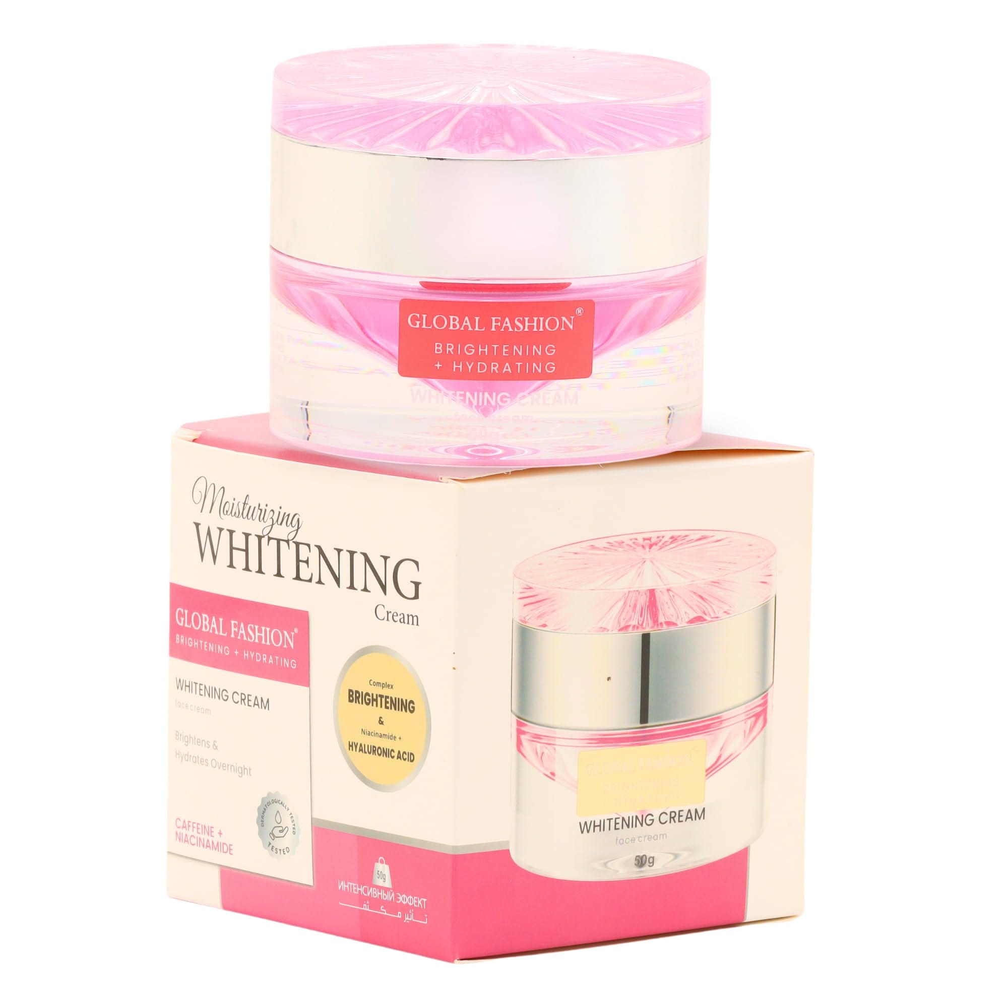Moisturizing Whitening Cream 30g – Brightening & Hydrating Face Cream with Niacinamide, Caffeine, Hyaluronic Acid & Vitamin C – Evens Skin Tone, Reduces Dark Spots & Restores Skin — Scent 0614537753423