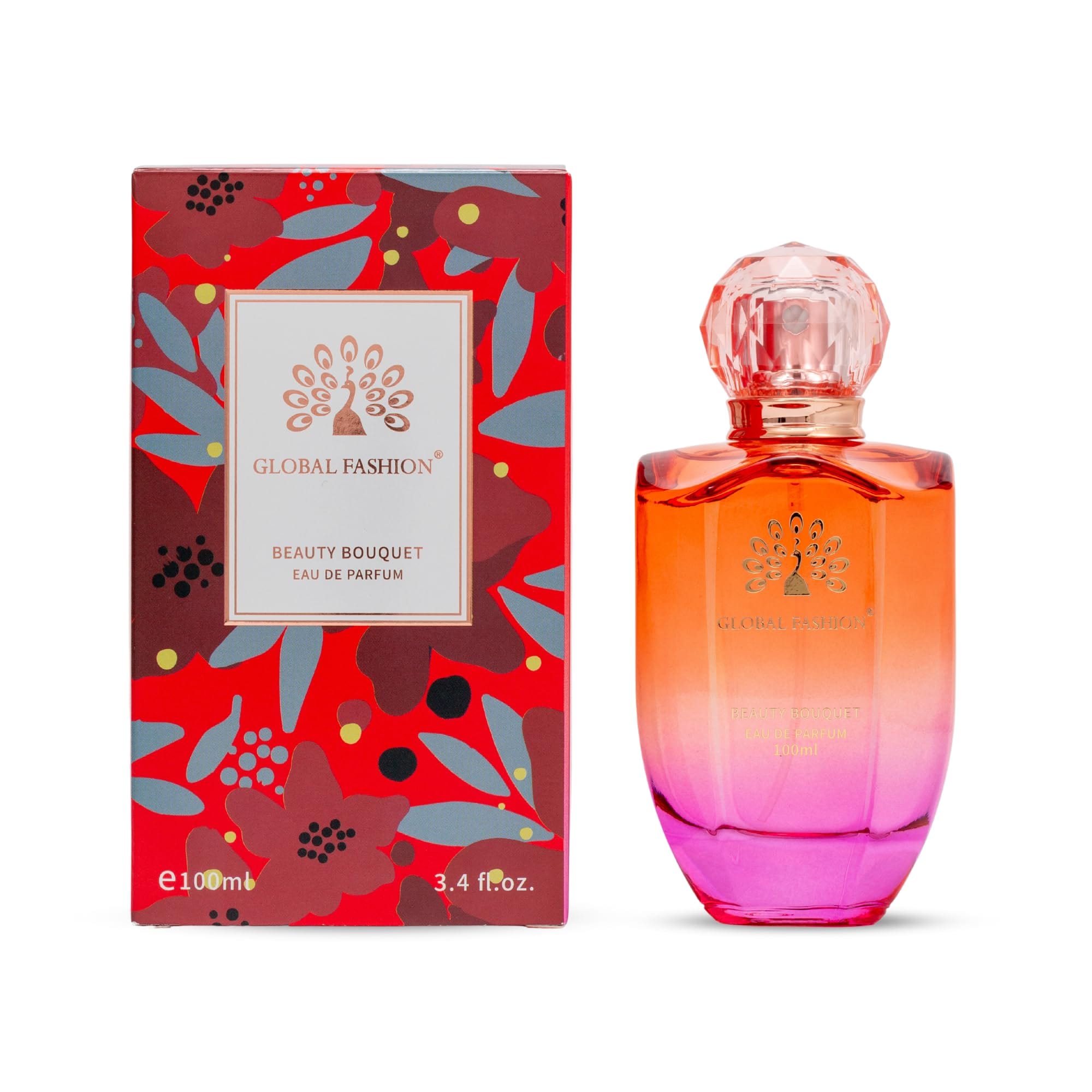 Eau De Parfum 100ml - Global Fashion | Natural Spray Luxury Fragrance for Women, Long-Lasting with Bergamot, Rose, Jasmine, Musk & Vanilla Notes | Perfect for Any Occasion (Beauty)