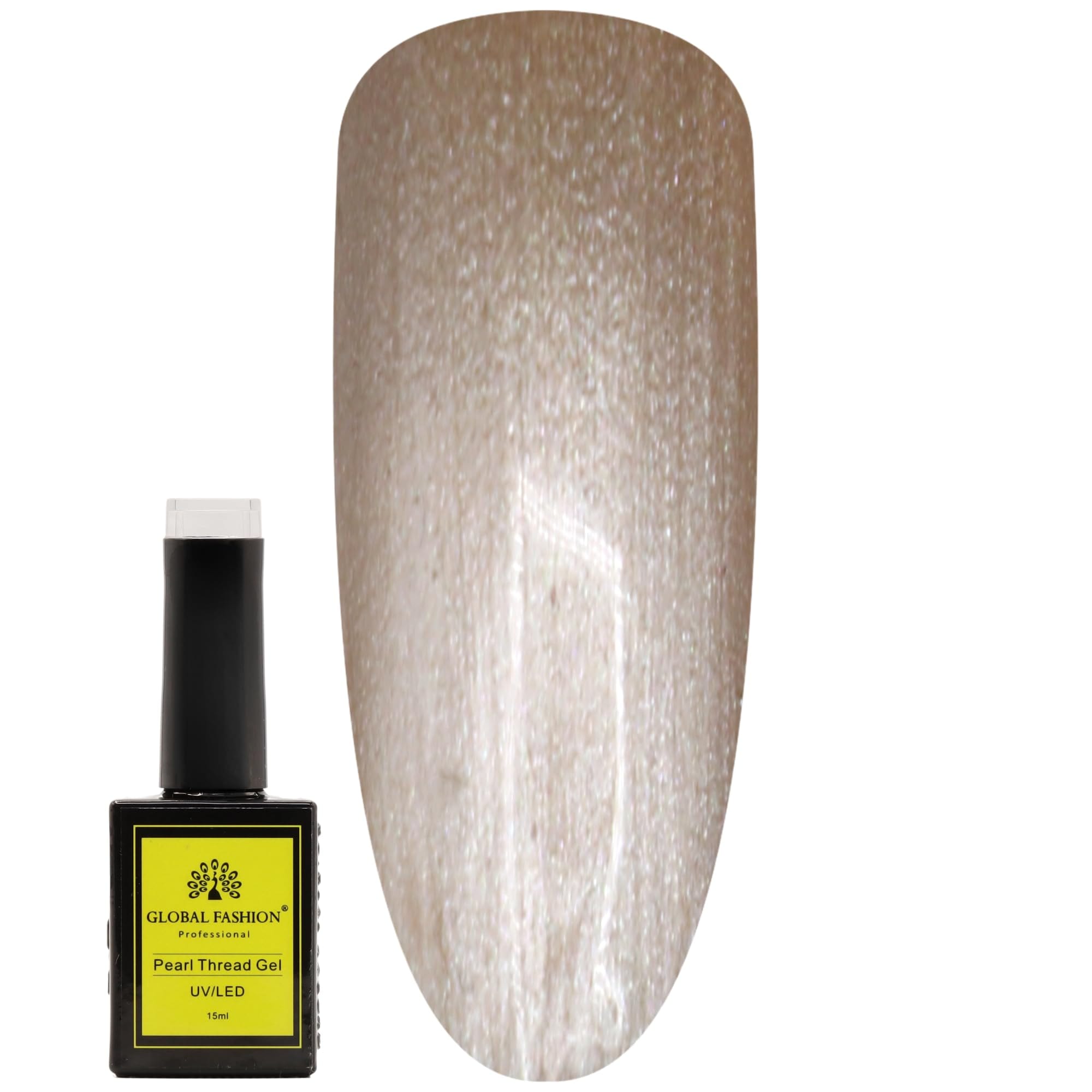 Pearl Thread Gel Nail Polish 15ml by Global Fashion – Long-Lasting, Color Changing, Professional Nail Art, UV/LED Soak-Off Gel, Easy Application, Salon-Grade Manicure | (193, 15ml)