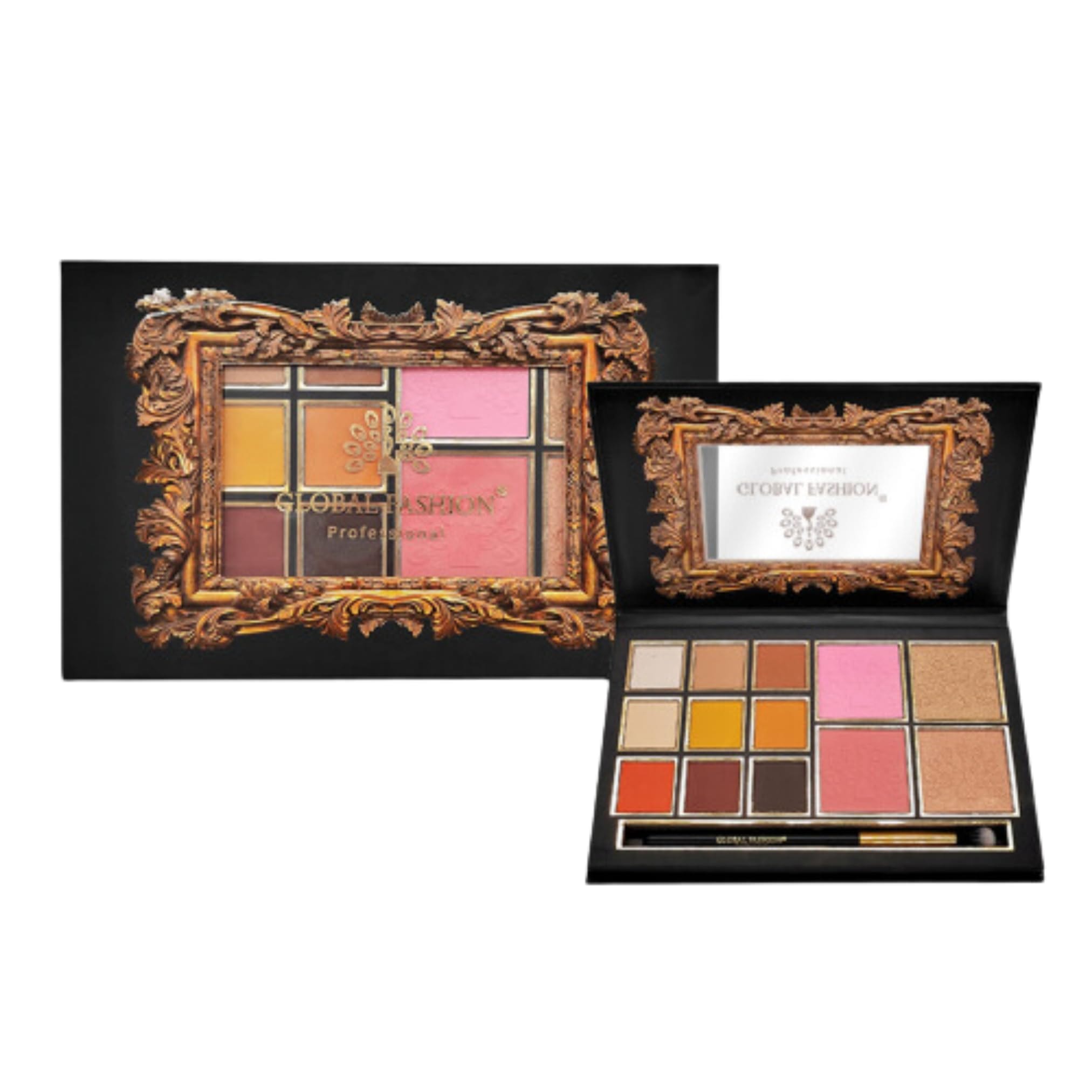 Global Fashion Professional 13-Color Eye Shadow Palette – High Pigment Matte & Shimmer Shades, Blendable, Long-Lasting Eyeshadow Makeup Palette for Day & Night Looks, All Skin Tone — Color PALETTE 5