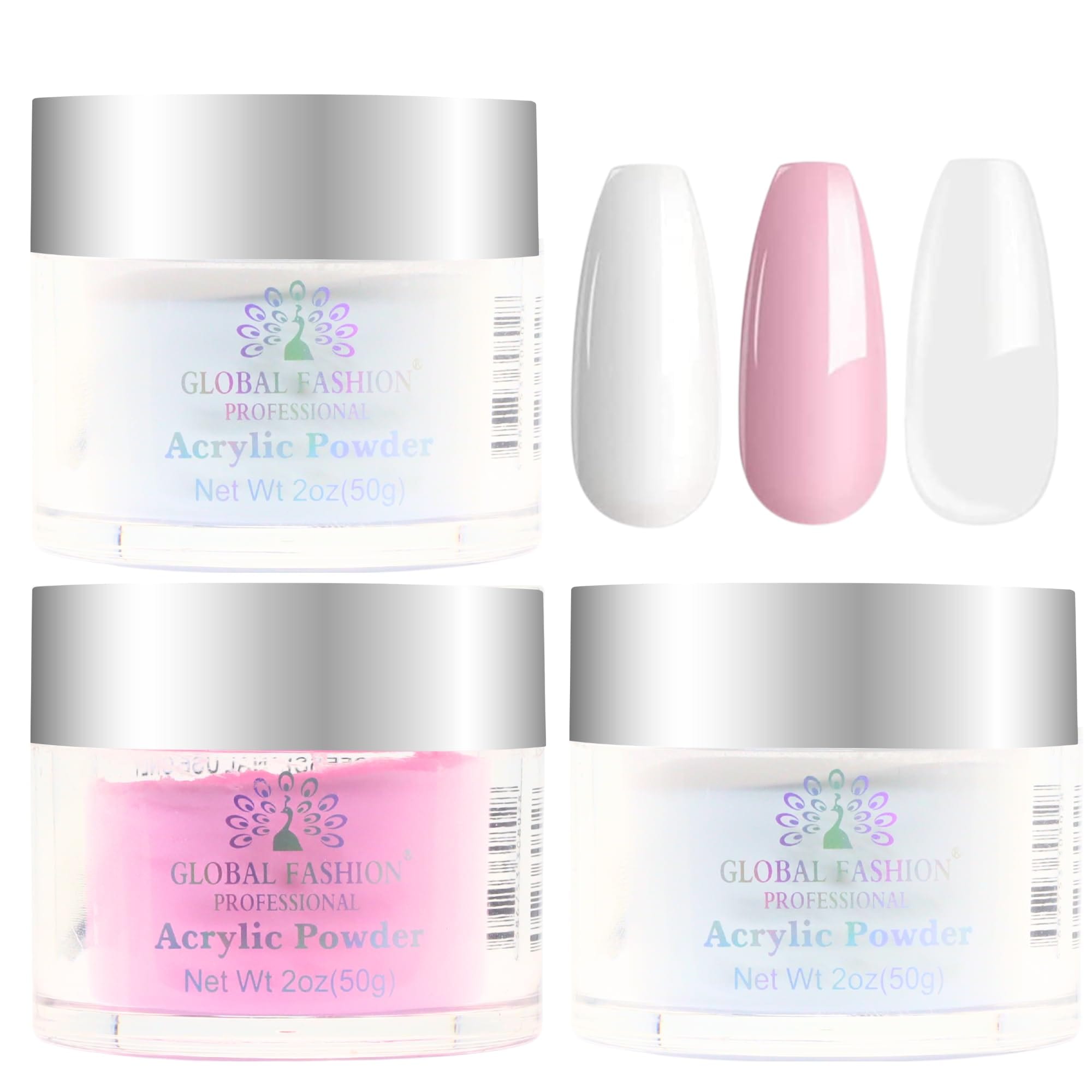 Acrylic Powder - Clear Finish, Strong Adhesion, Bubble-Free, Non-Yellowing, For Nail Extensions, Overlays, 3D & French Nails, Low-Odor, Fast-Setting, Professional Salon-Quality For — Color 0744963296499