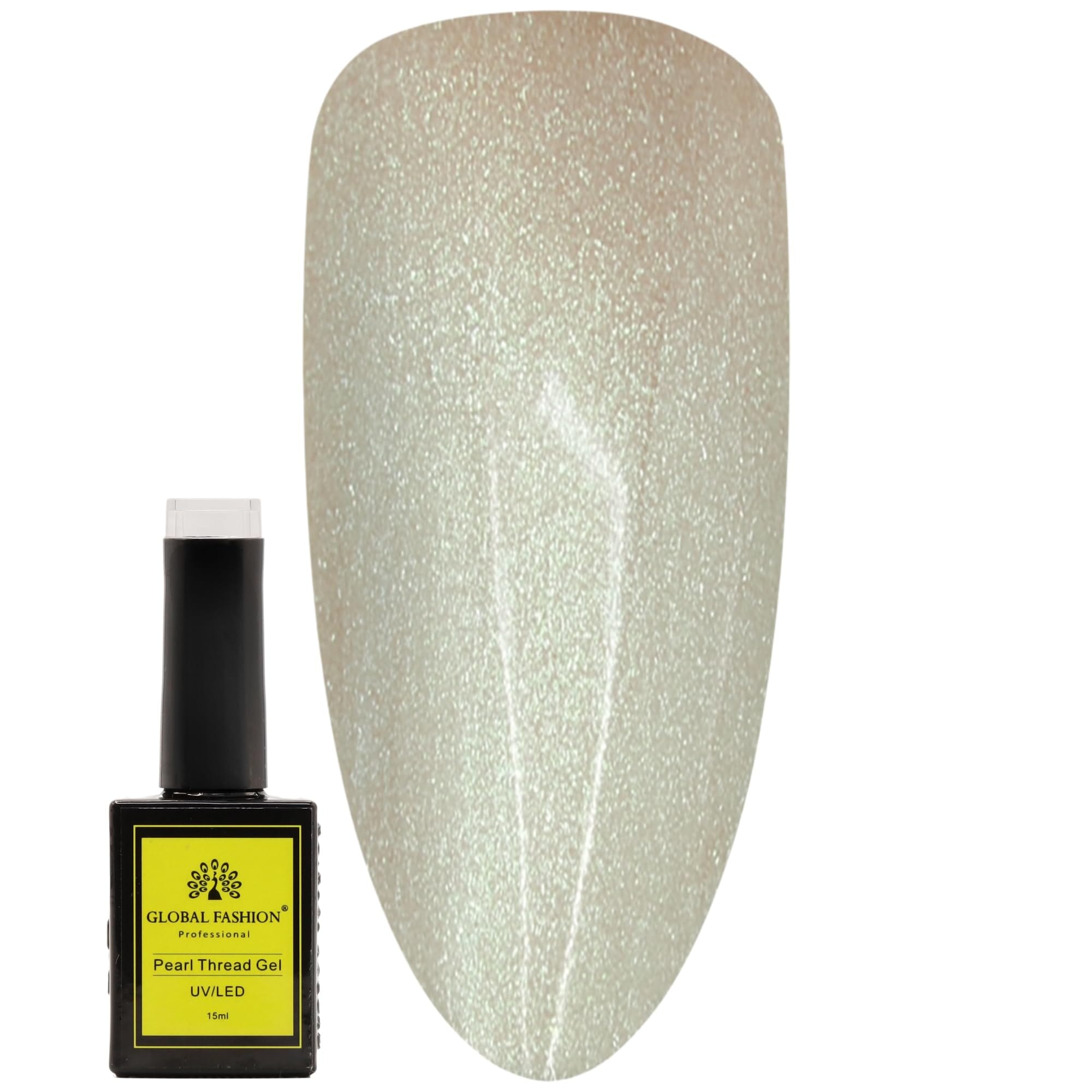 Pearl Thread Gel Nail Polish 15ml by Global Fashion – Long-Lasting, Color Changing, Professional Nail Art, UV/LED Soak-Off Gel, Easy Application, Salon-Grade Manicure | (189, 15ml)