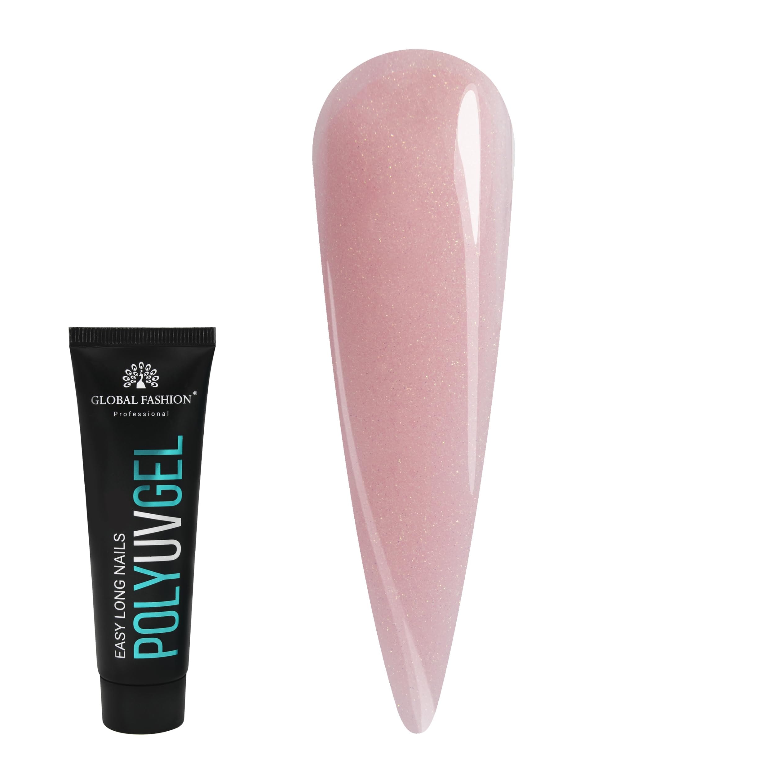 Global Fashion Professional Poly UV Gel with Shimmer: Long-Lasting, Salon-Quality Nails in Dazzling Colors | (05)