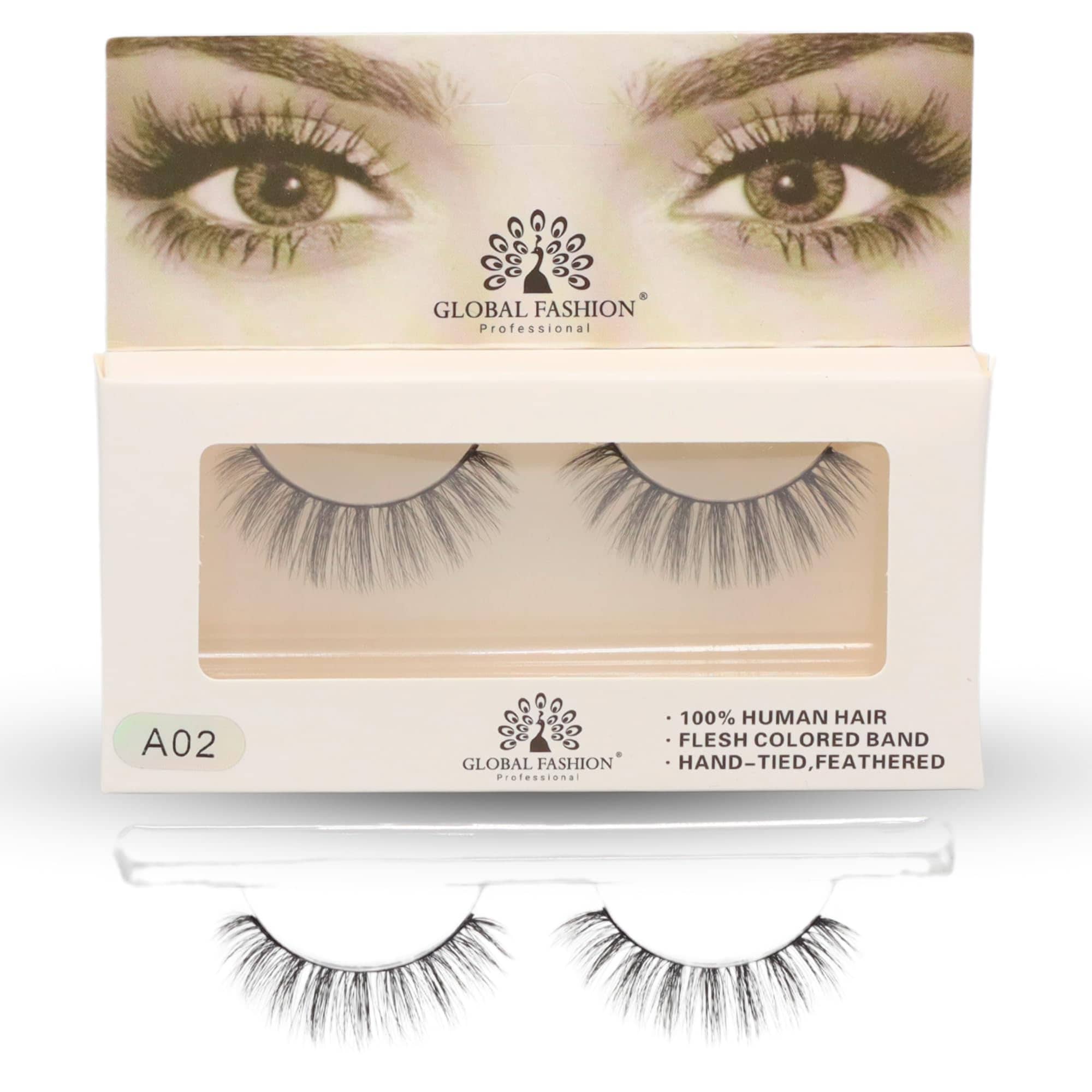 1 Pair False Eyelashes Pack - Wispy Natural Look, Mink Fluffy Strips, Cat Eye and Fox Eye Lashes, Reusable, Easy Application, Perfect for Daily Wear & Special Occasions