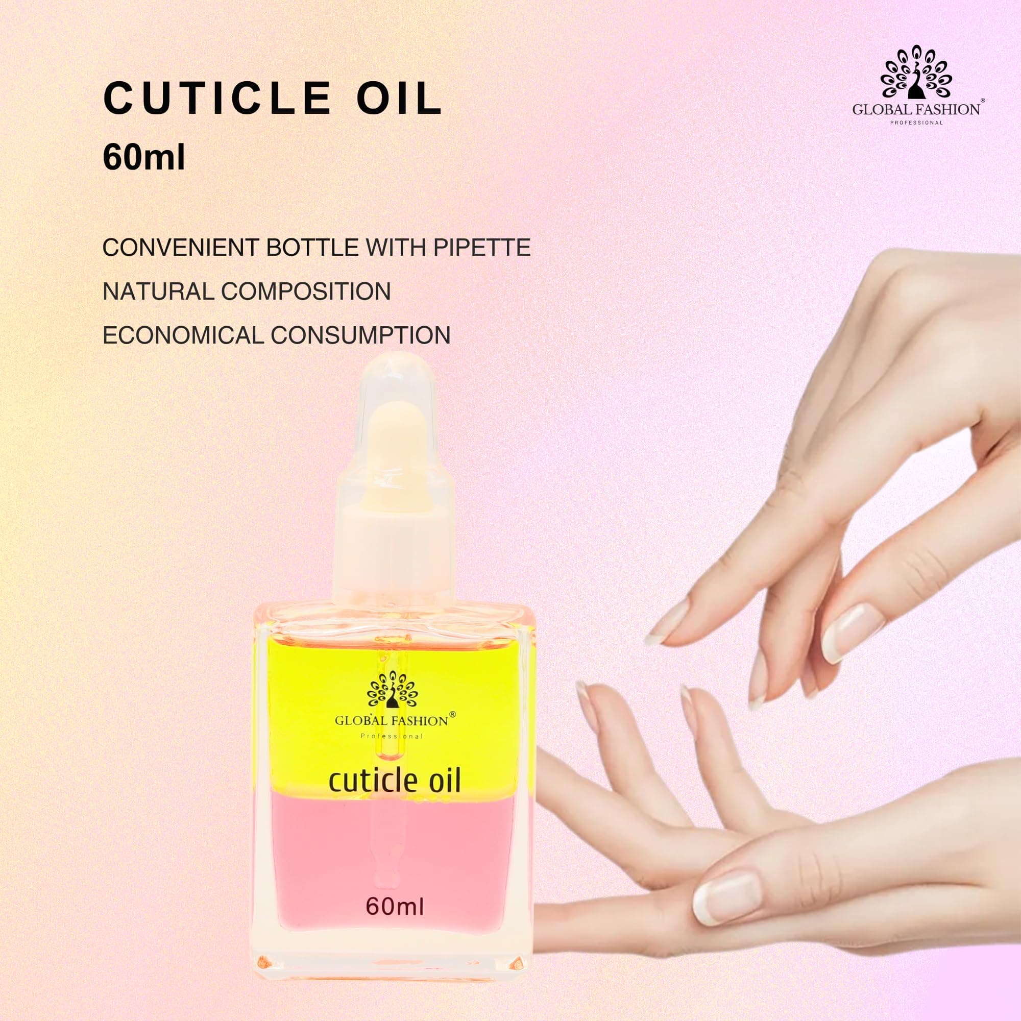 Cuticle Oil 60 ml - Jojoba & Vitamin E Nail & Cuticle Treatment with Sweet Almond Oil - Deep Hydration, Nourishes & Repairs, Strengthens Brittle Nails - Dropper for Salon & Home Ca — 5